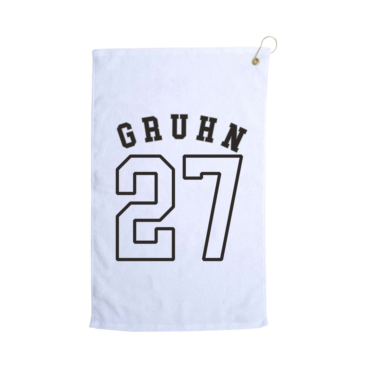 Golf Towel — Shirsey Arch in White