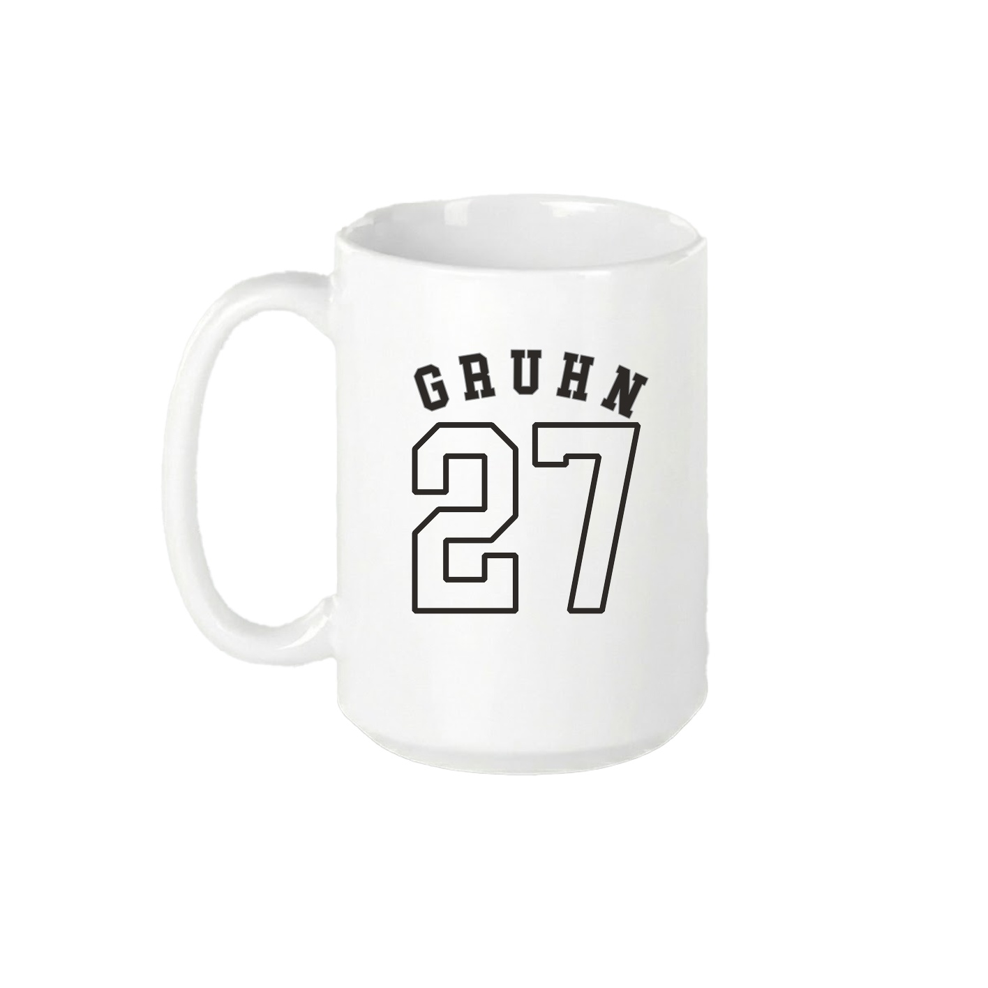 15oz Coffee Mug — Shirsey Arch in White