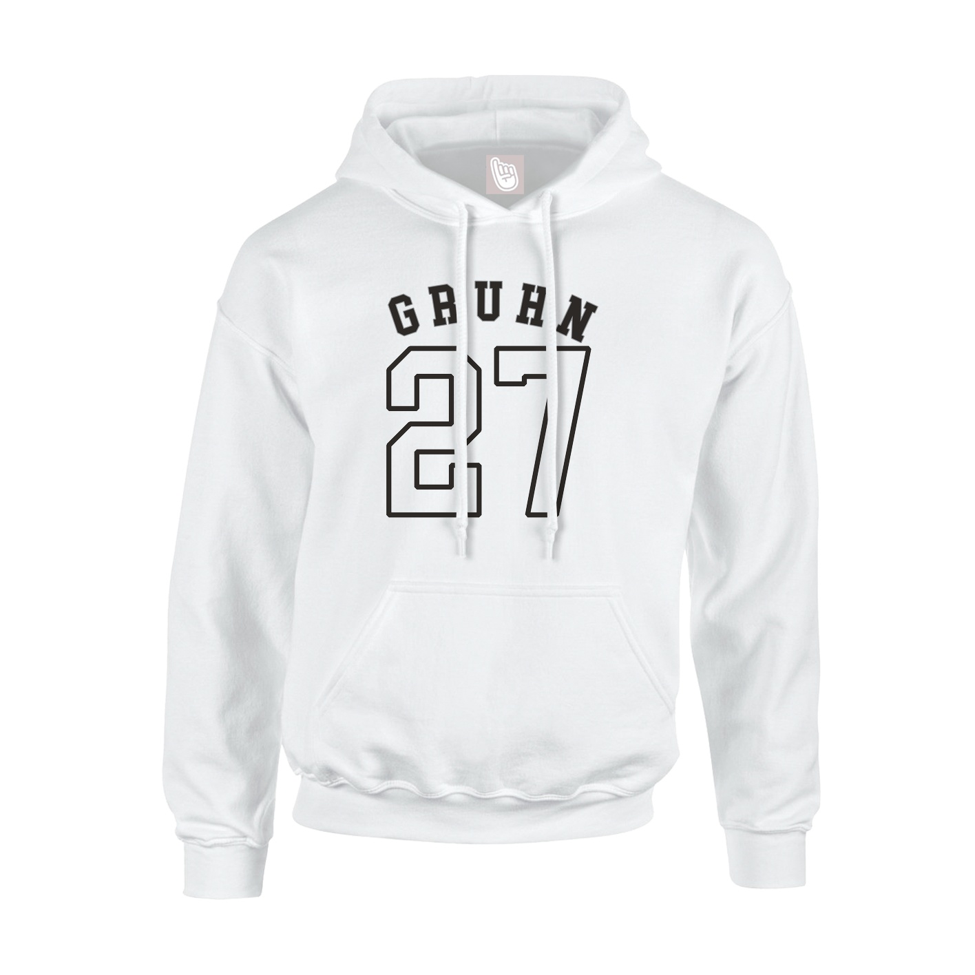 Youth Hoodie — Shirsey Arch in White