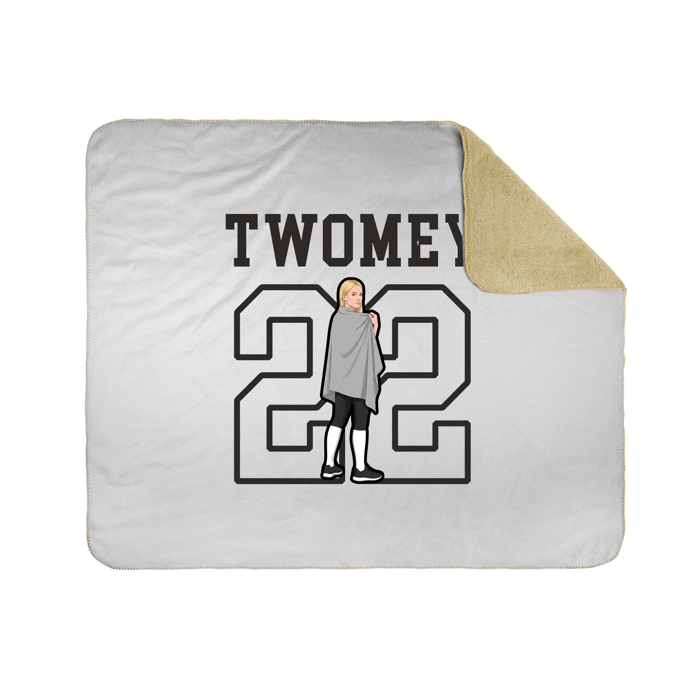 Throw Blanket — Shirsey in White