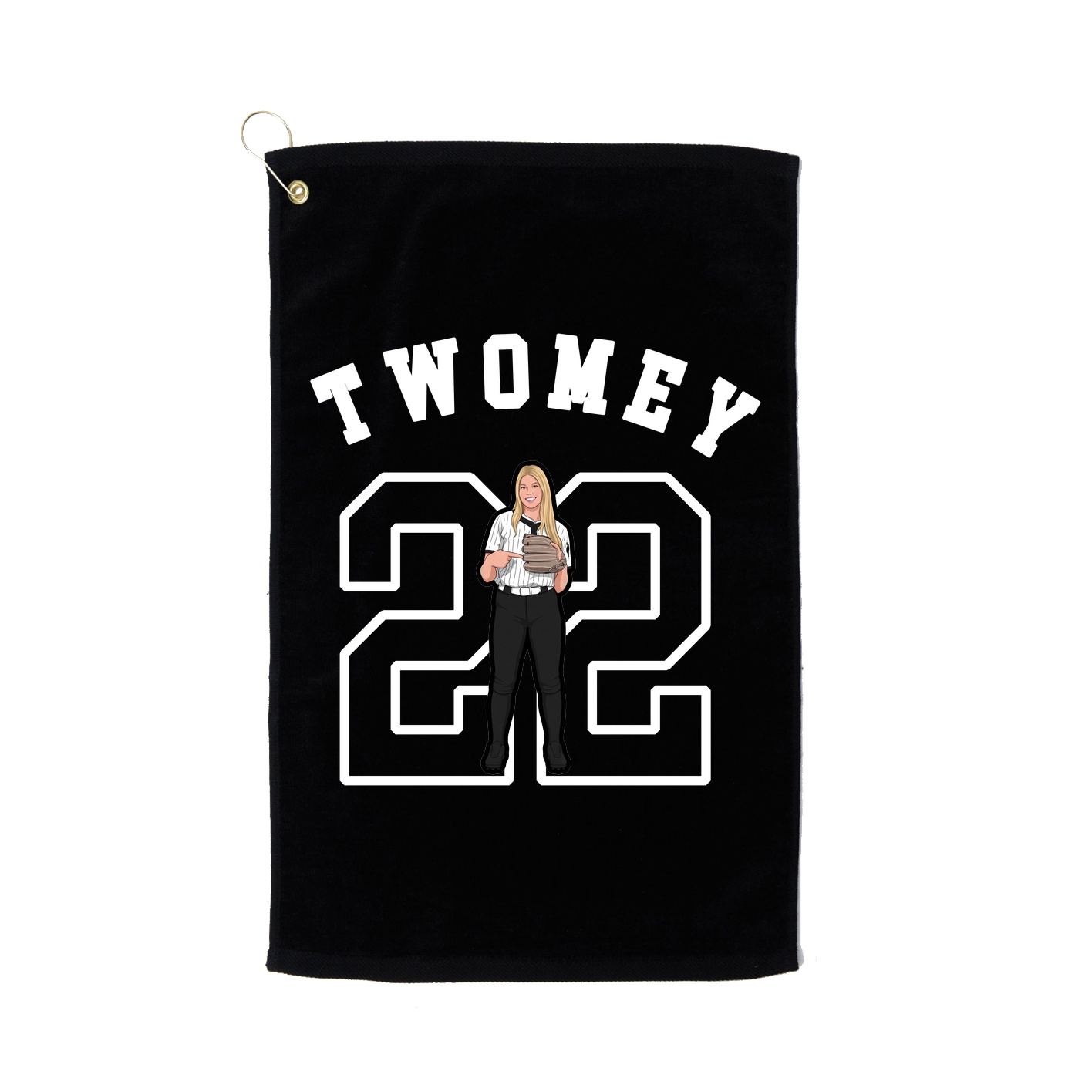 Golf Towel — Shirsey Arch in Black
