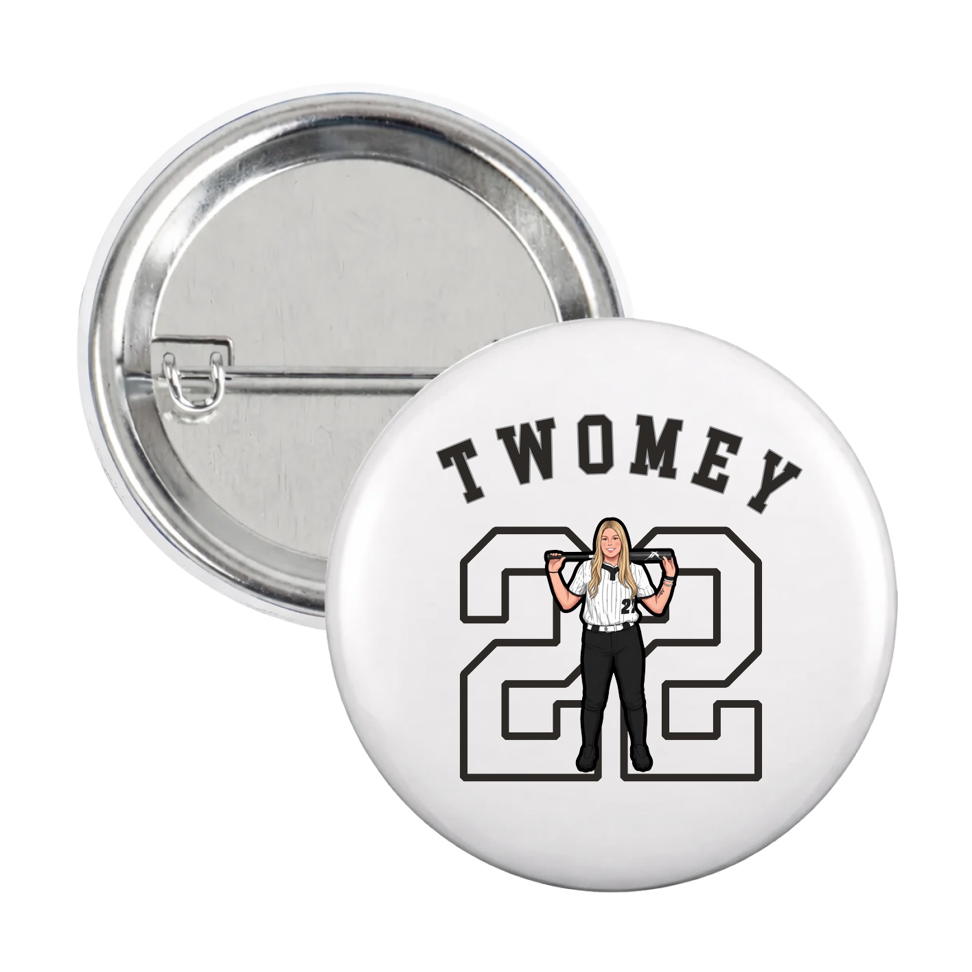 Game Day Button — Shirsey Arch in White