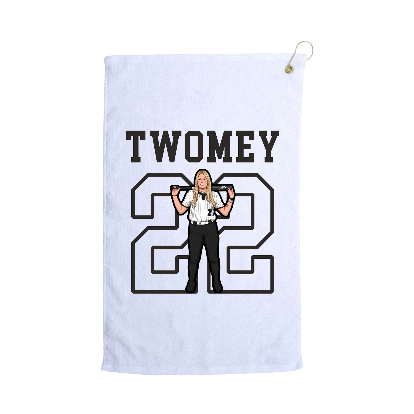 Golf Towel — Shirsey in White