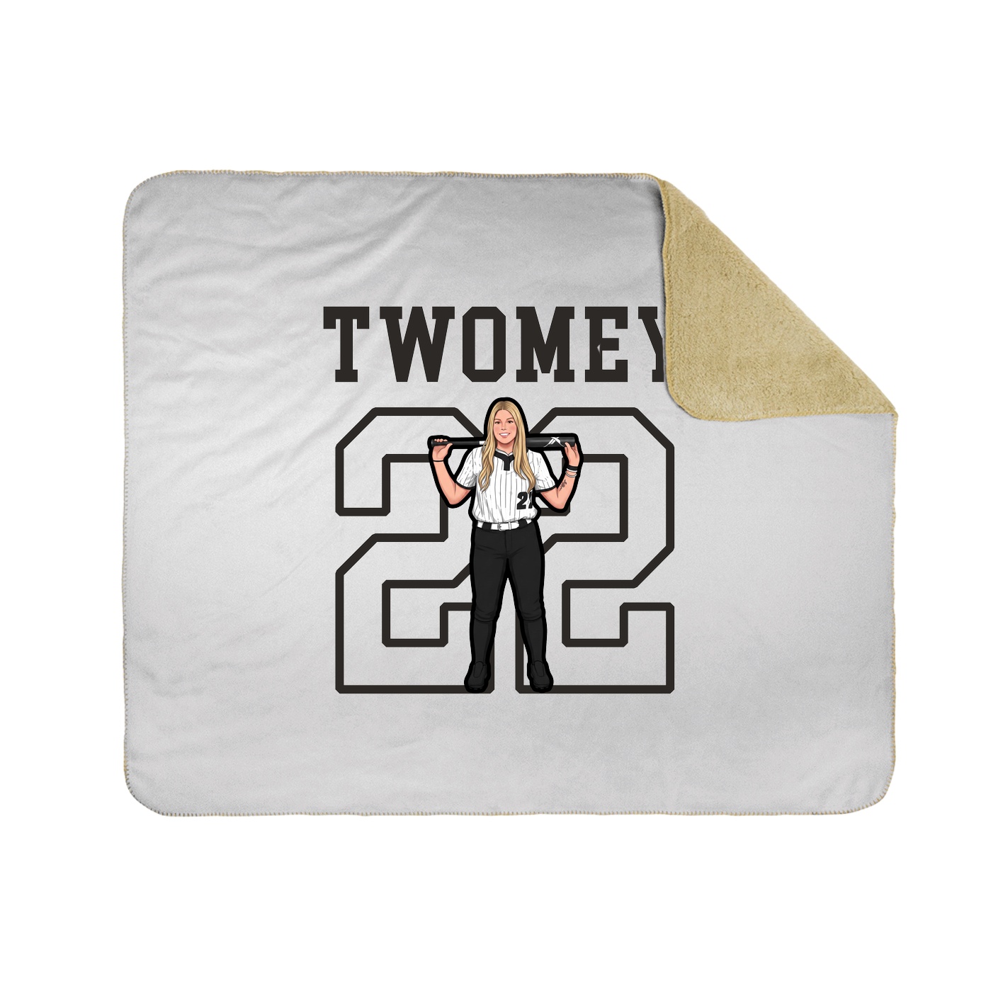 Throw Blanket — Shirsey in White