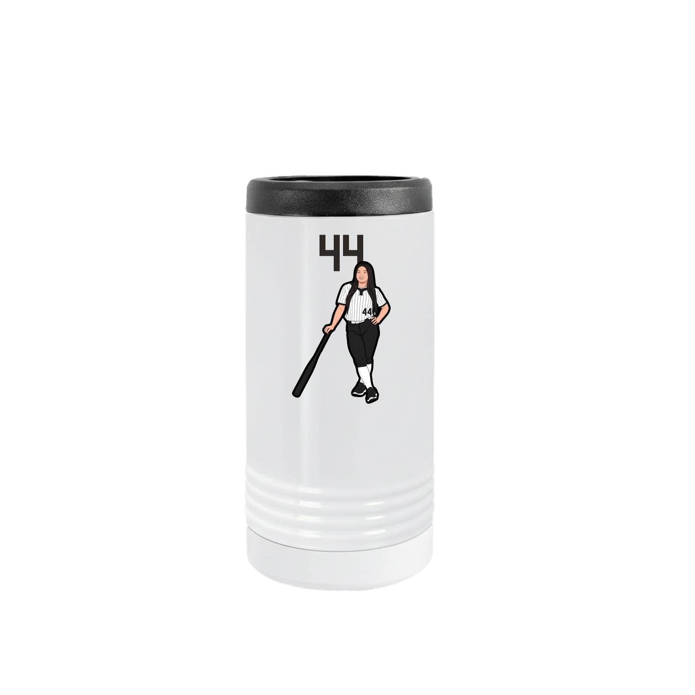 Slim Beverage Holder — Number Top in White