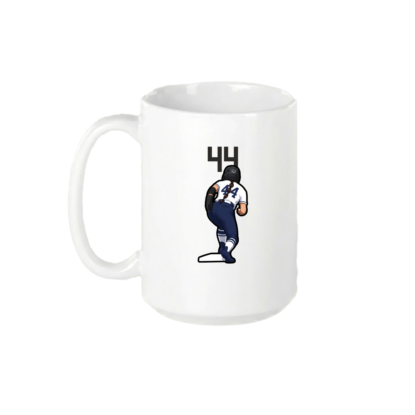 15oz Coffee Mug — Number Top in White