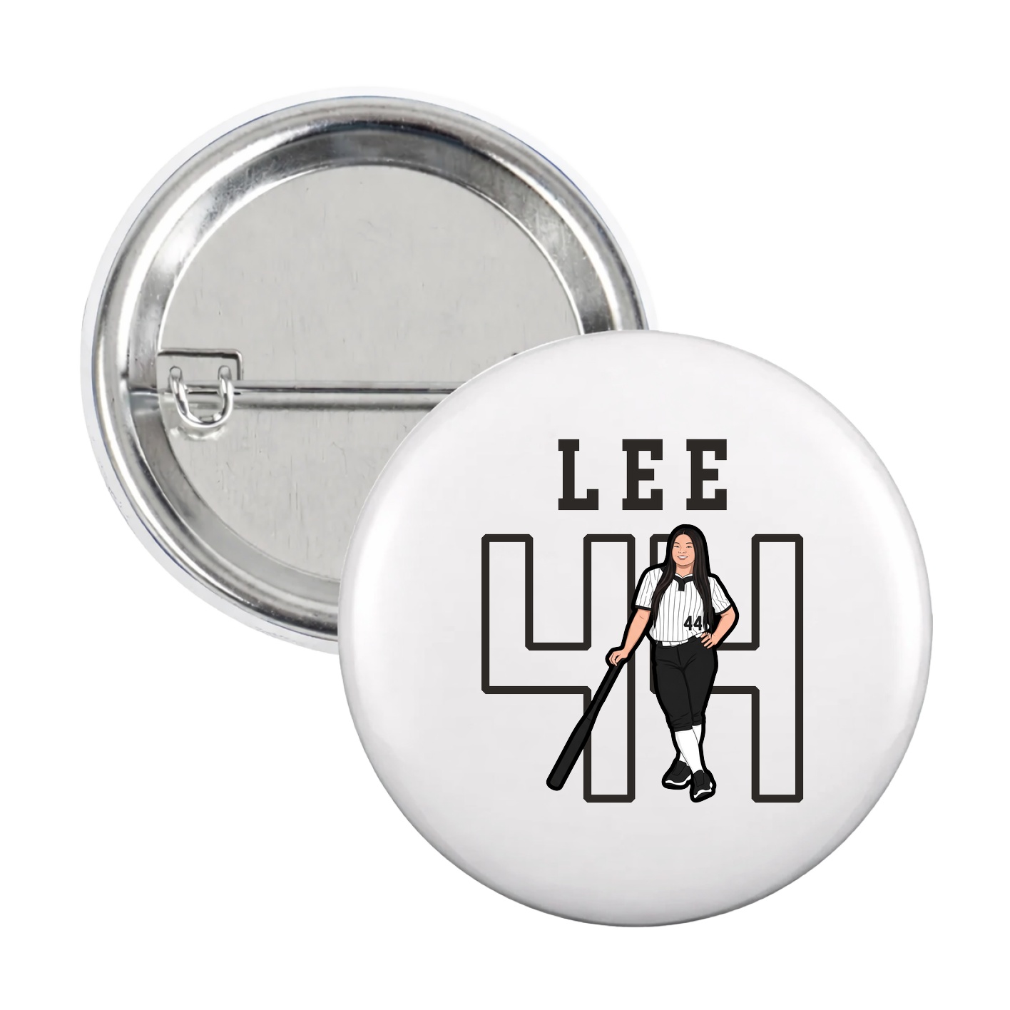 Game Day Button — Shirsey in White
