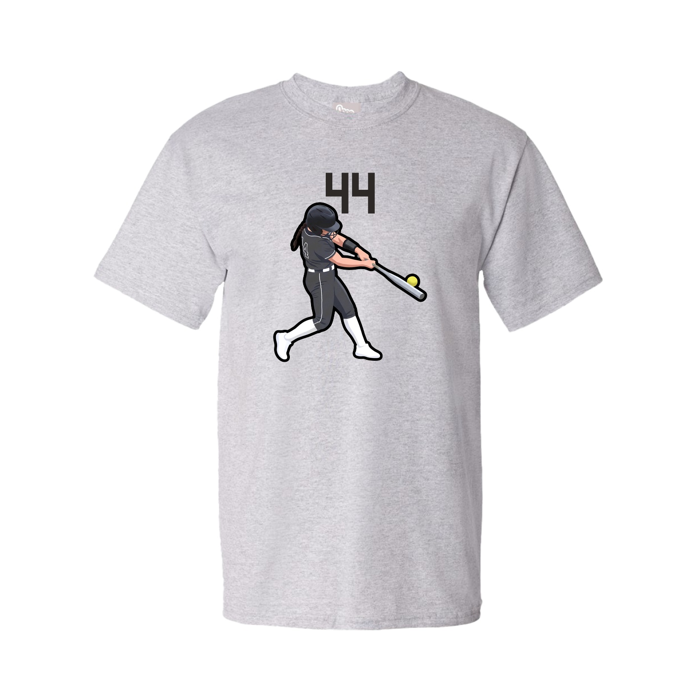 Youth Tee — Number Top in Grey