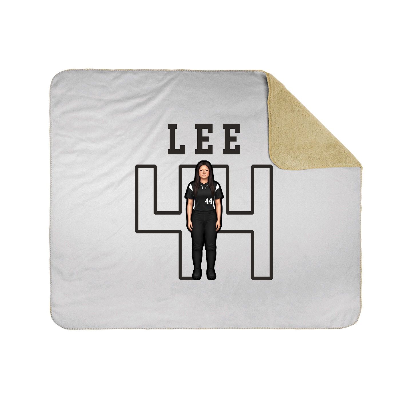 Throw Blanket — Shirsey in White