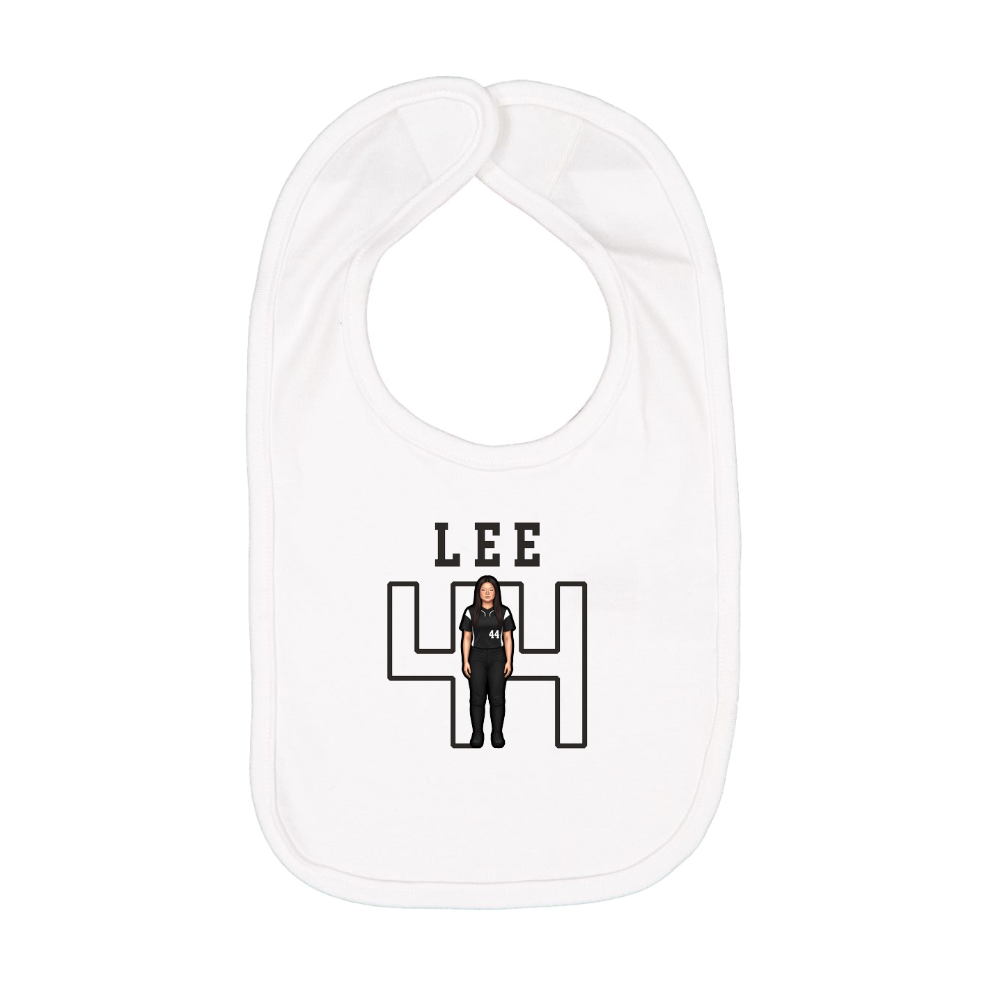 Infant Bib — Shirsey in White