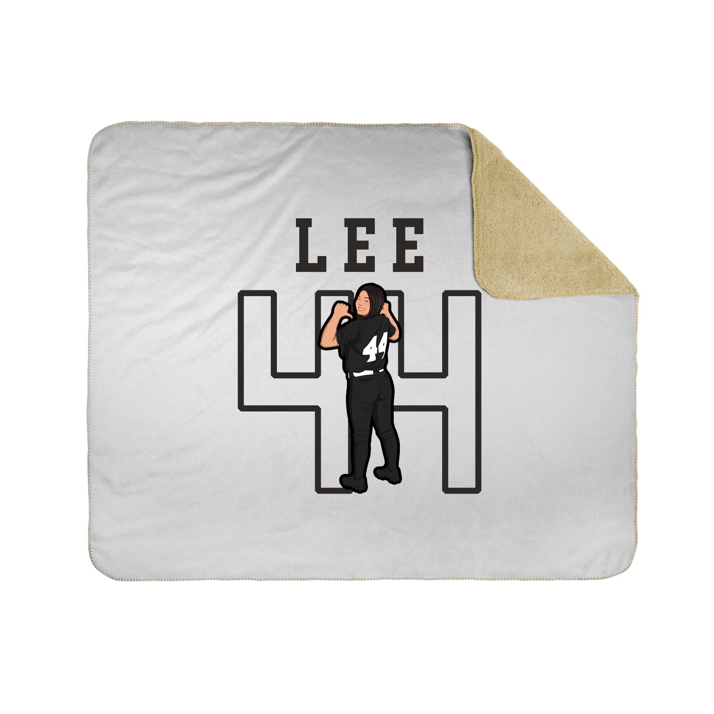 Throw Blanket — Shirsey in White
