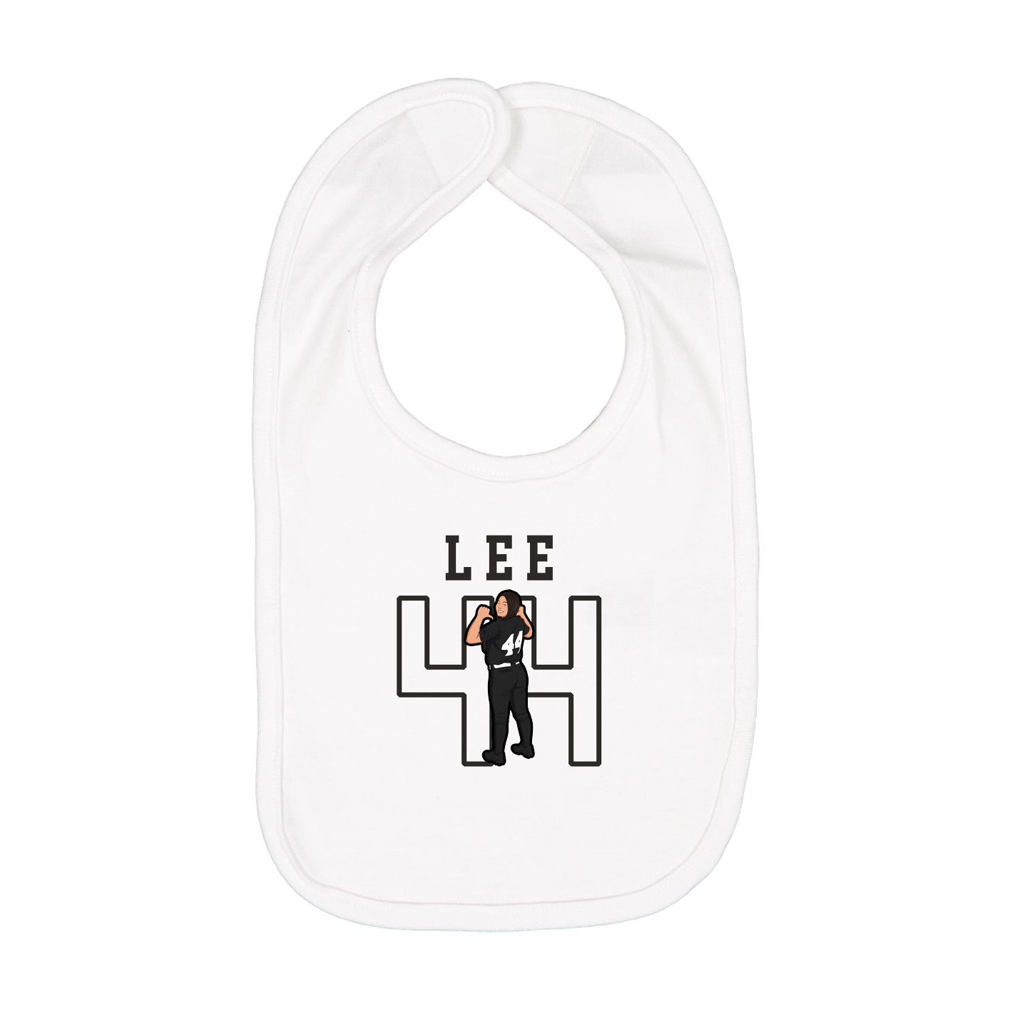 Infant Bib — Shirsey in White