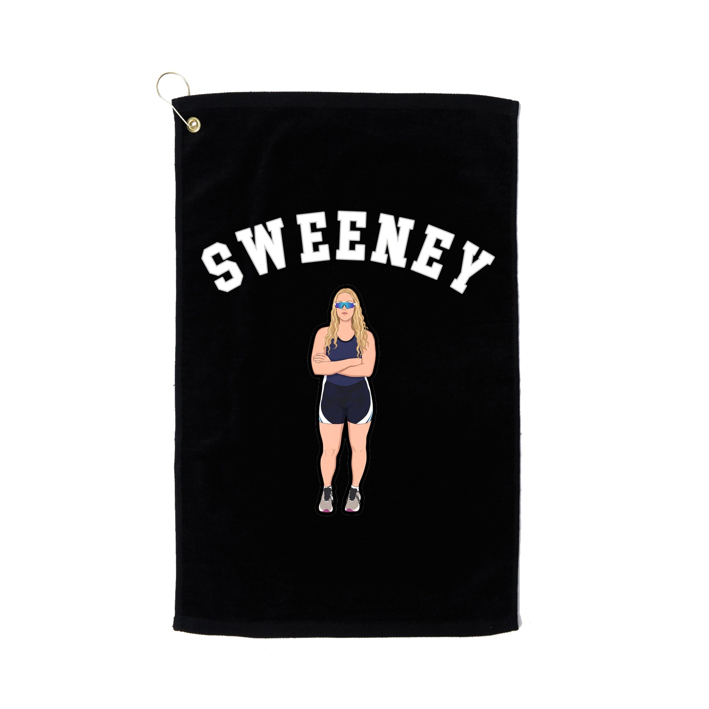 Golf Towel — Shirsey Arch in Black
