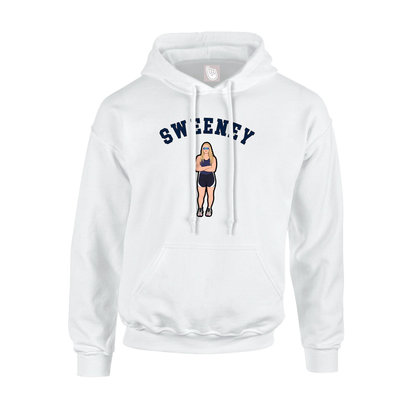 Hoodie — Shirsey Arch in White