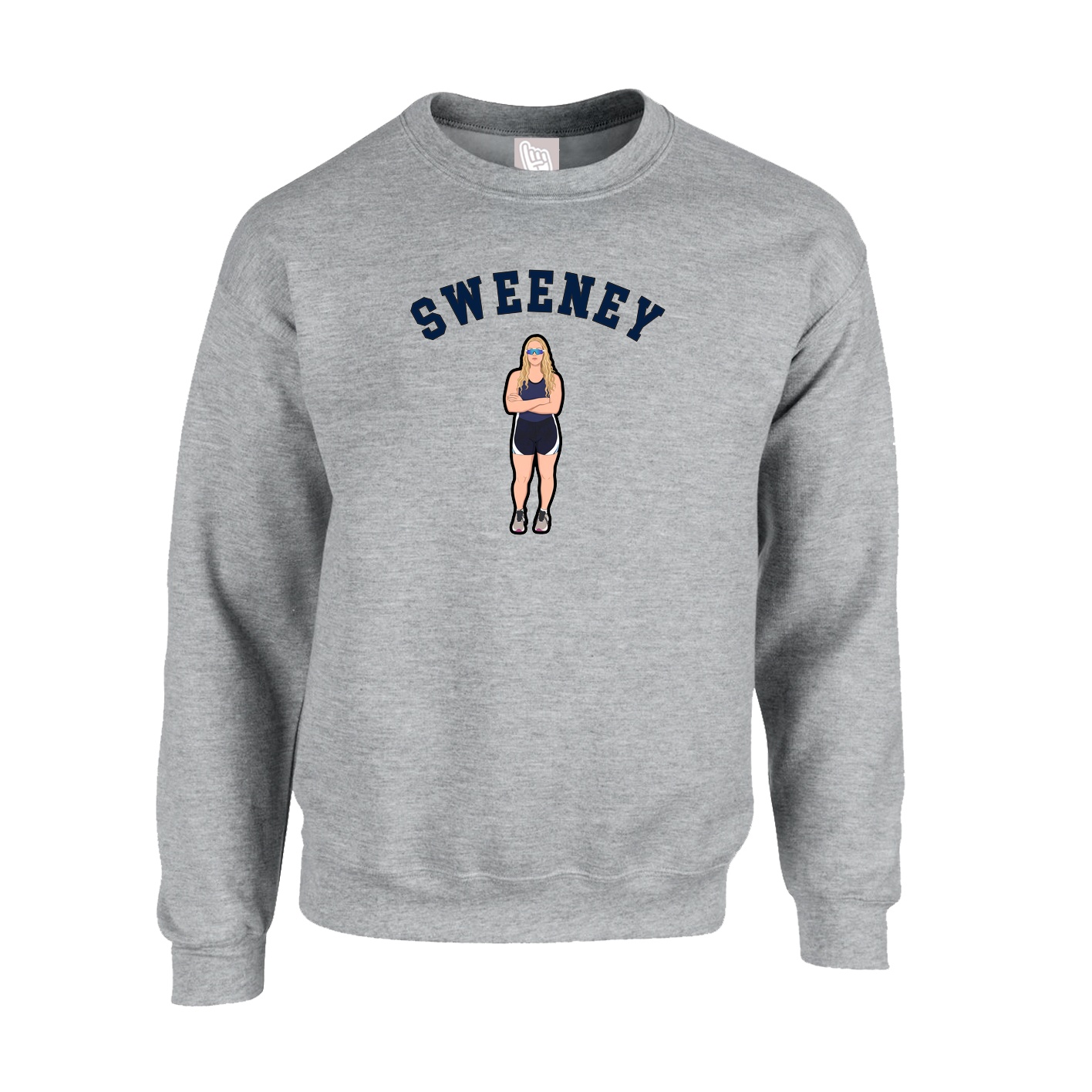 Fleece Crew — Shirsey Arch in Grey
