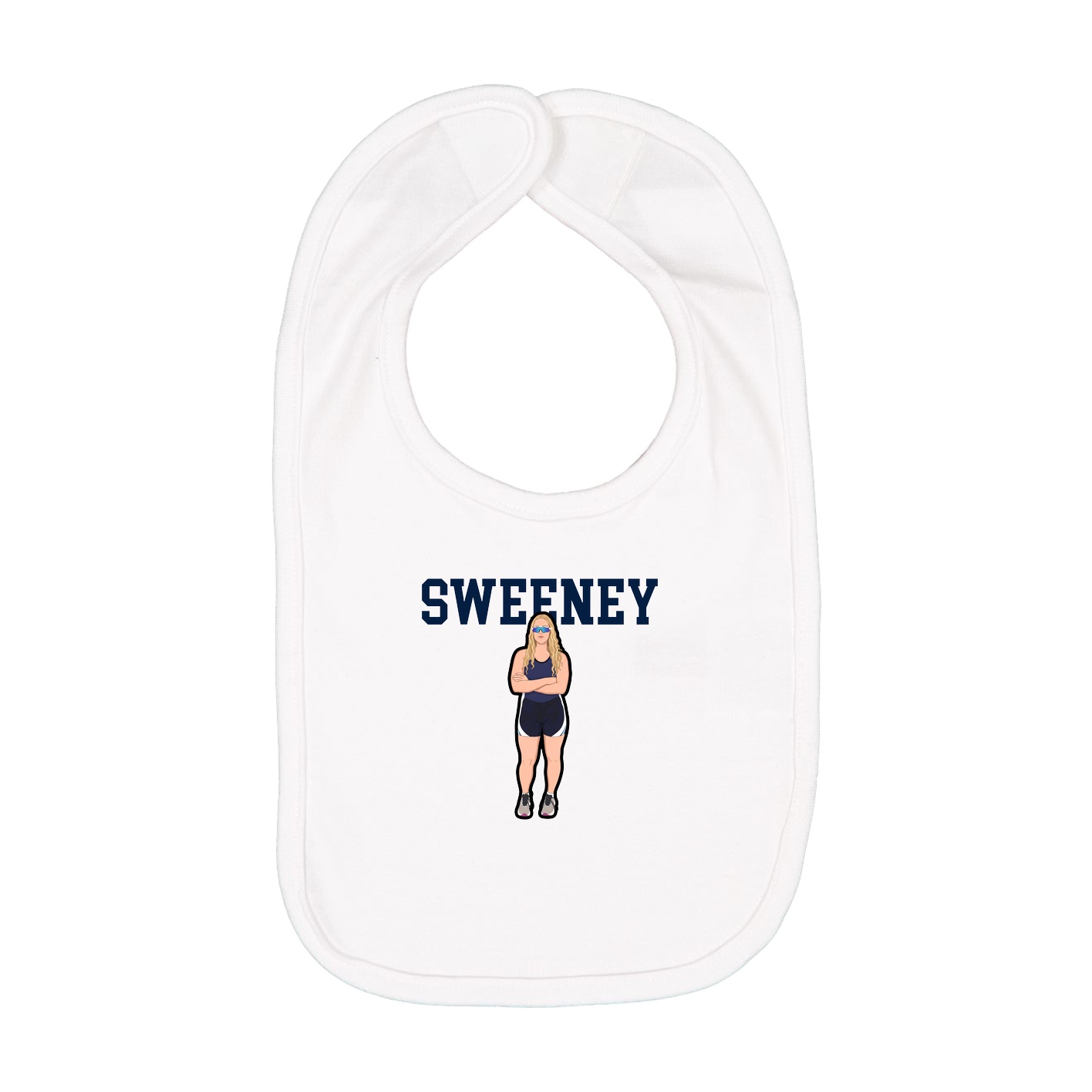 Infant Bib — Shirsey in White