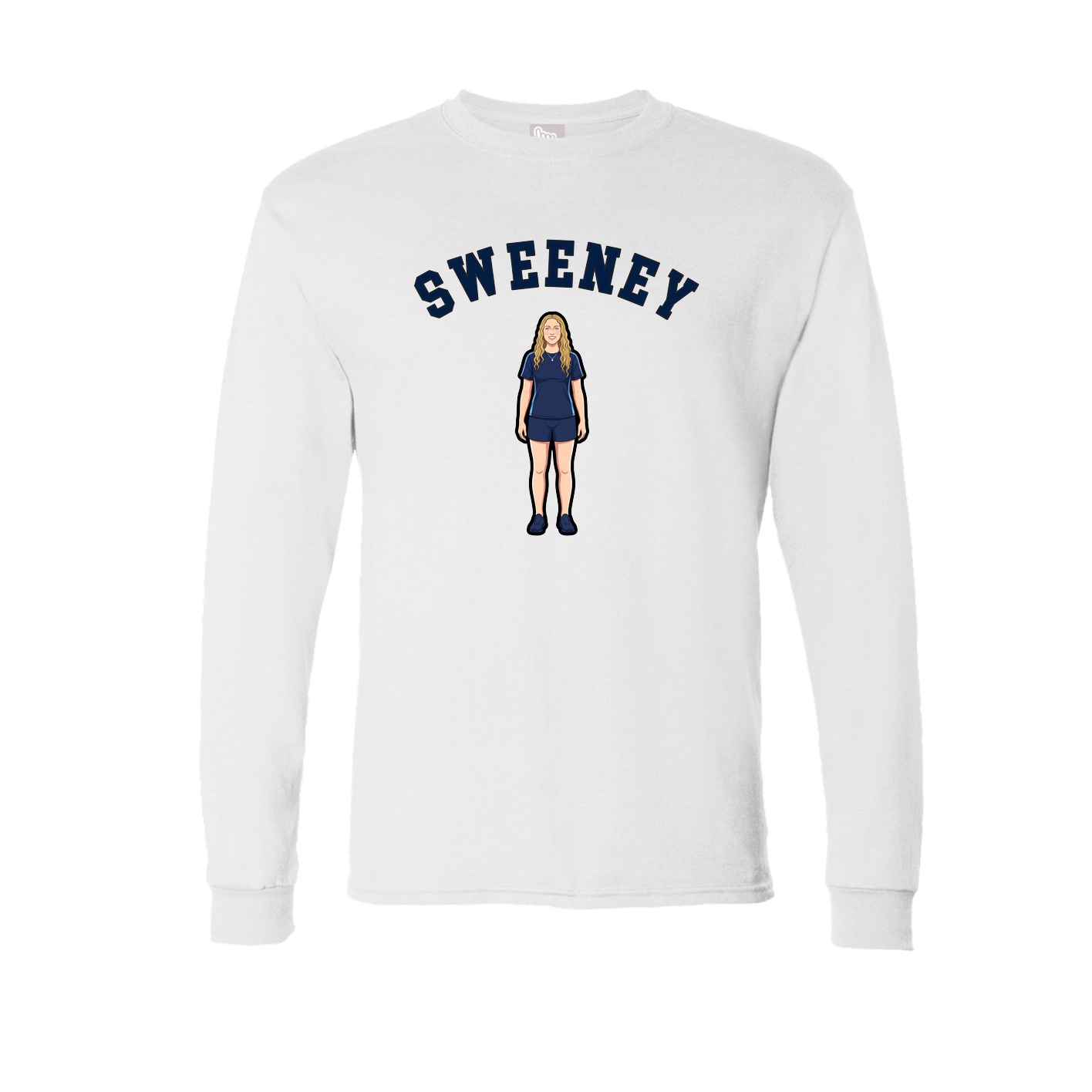 Long Sleeve Tee — Shirsey Arch in White