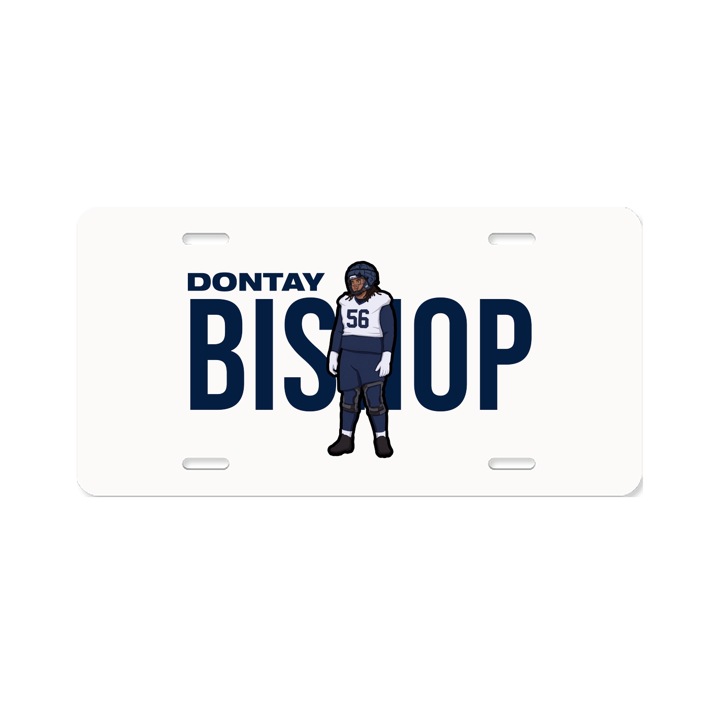 License Plate — Player Name in Classic