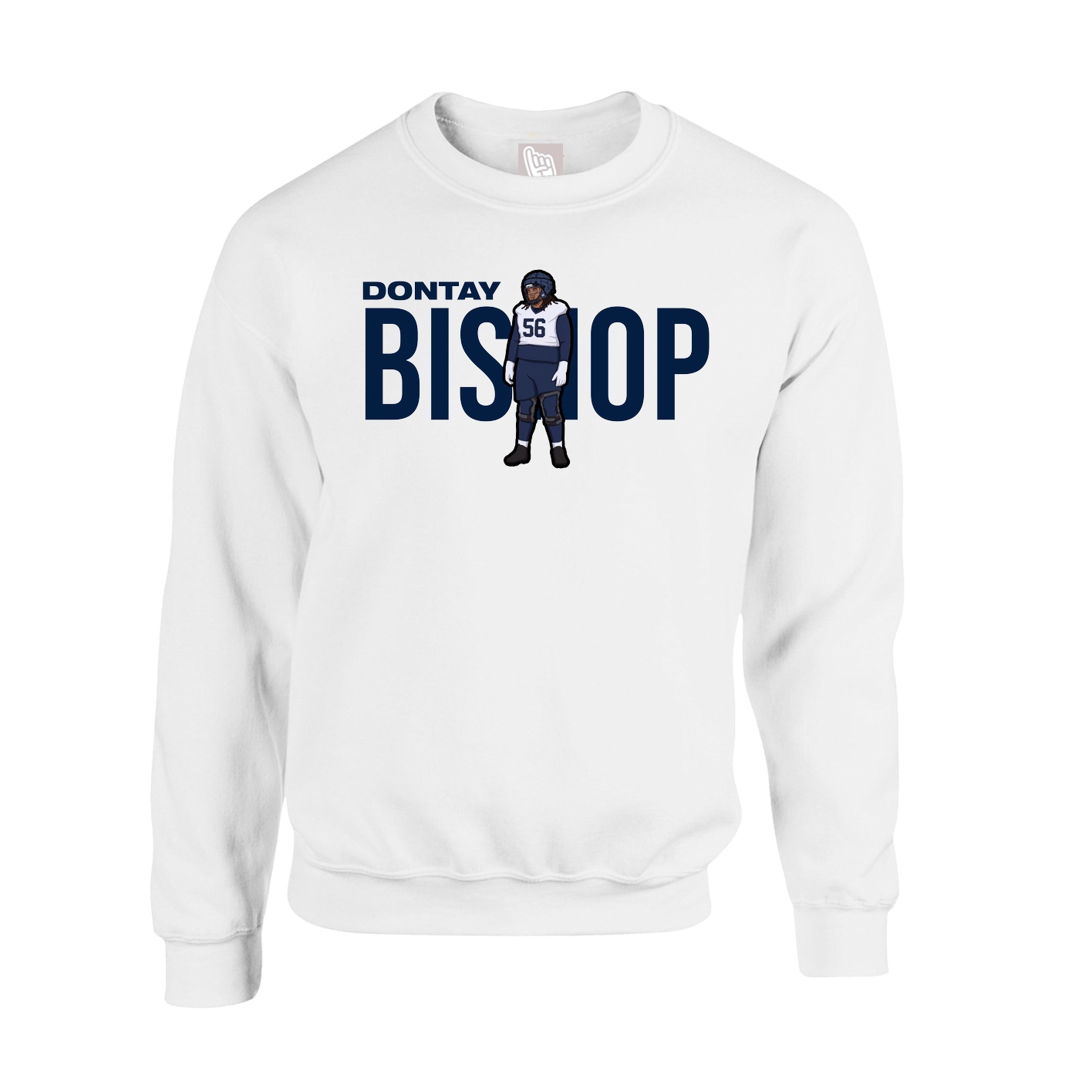 Fleece Crew — Player Name in White