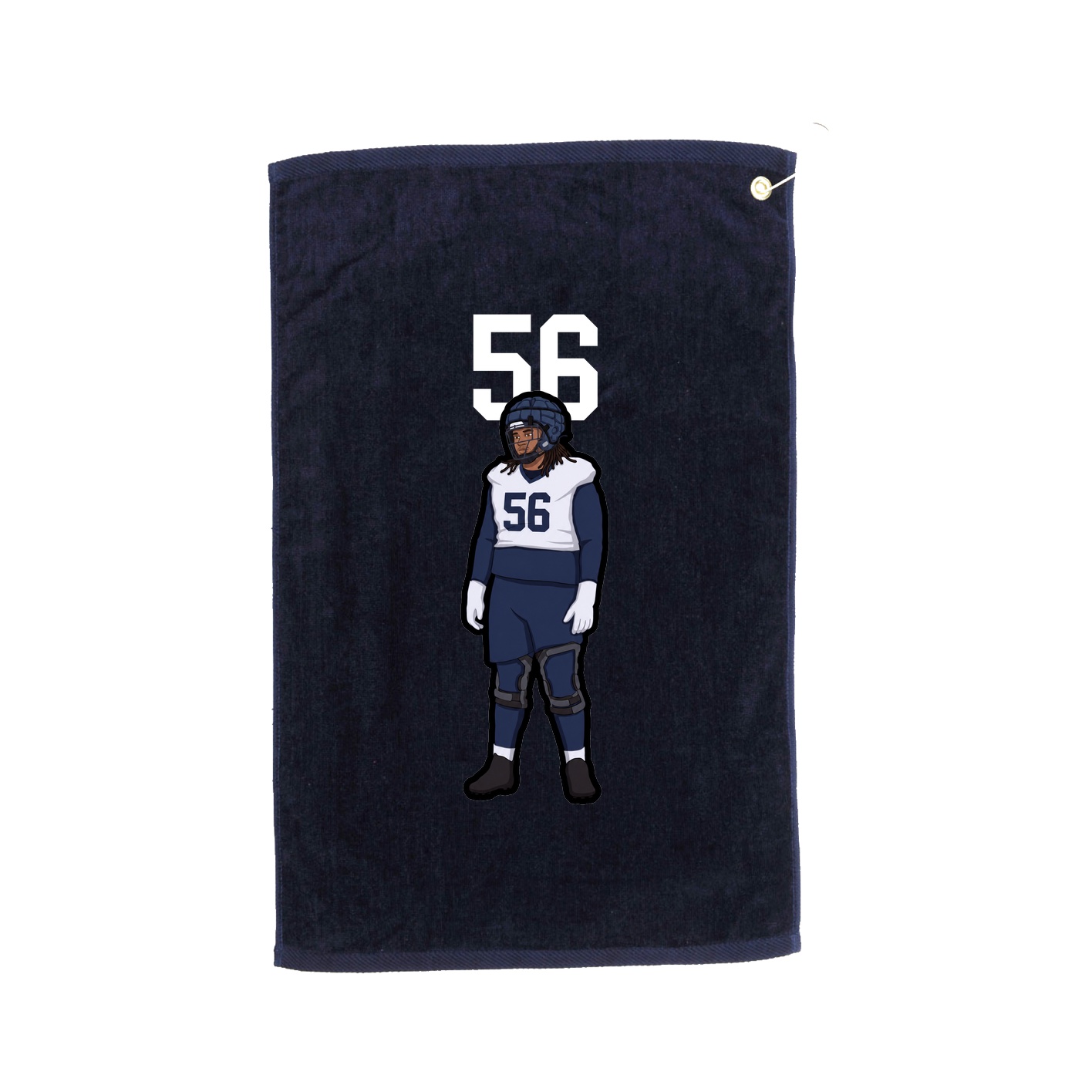 Golf Towel — Number Top in Navy