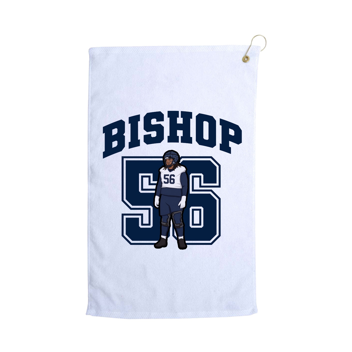 Golf Towel — Number in White