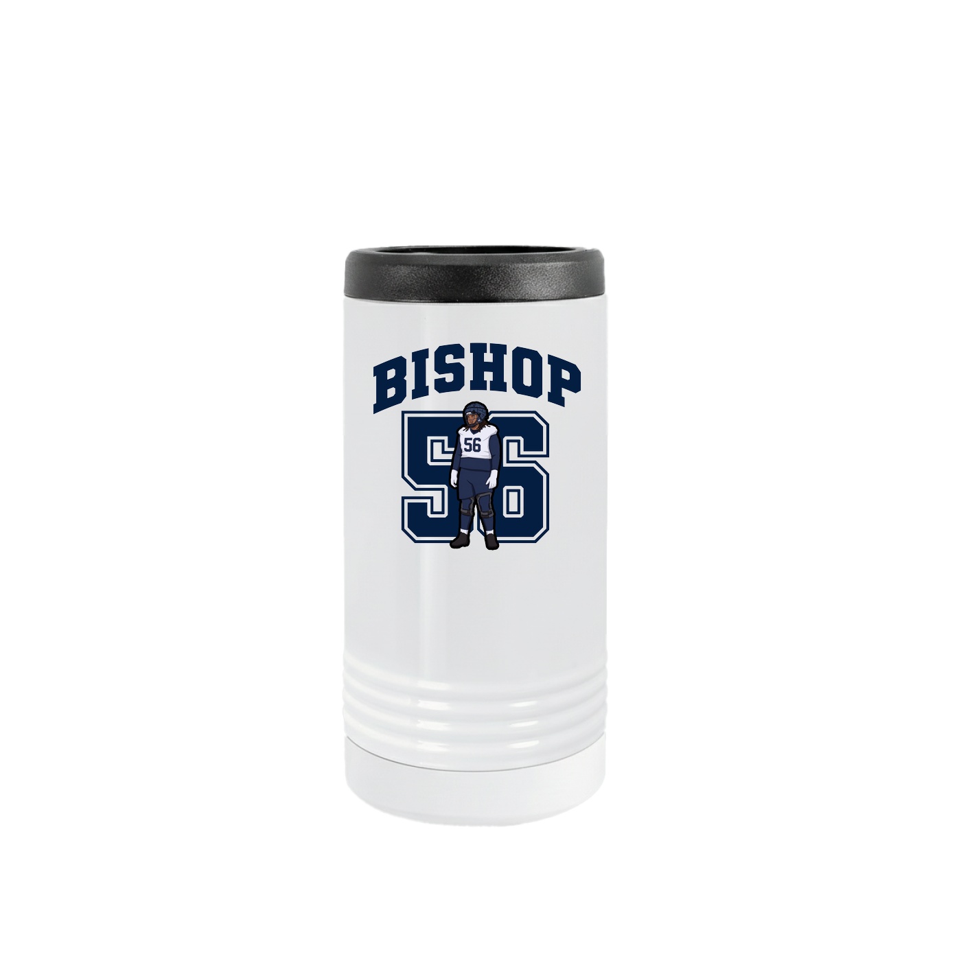 Slim Beverage Holder — Number in White