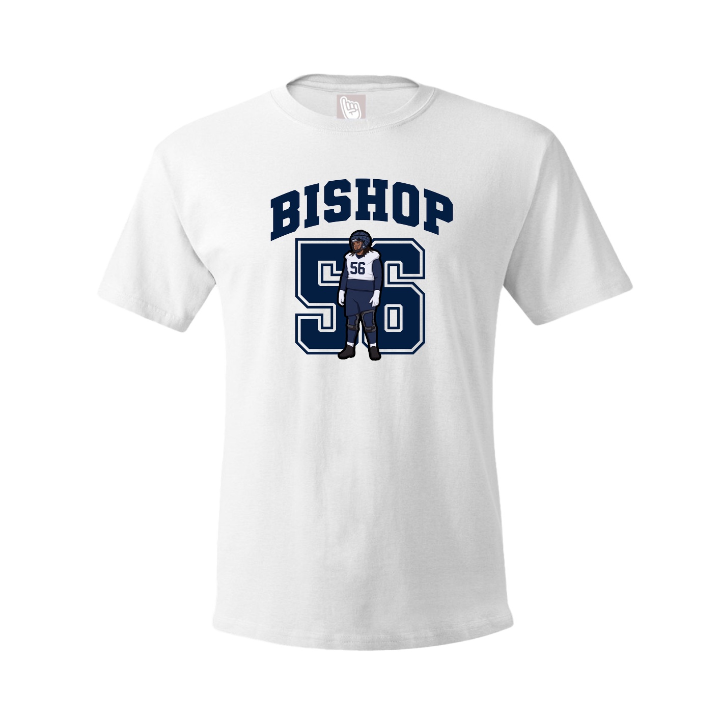 Youth Tee — Number in White