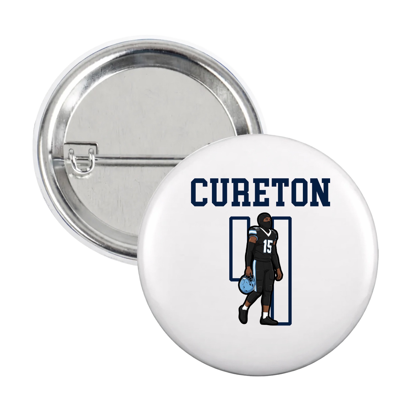 Game Day Button — Shirsey in White