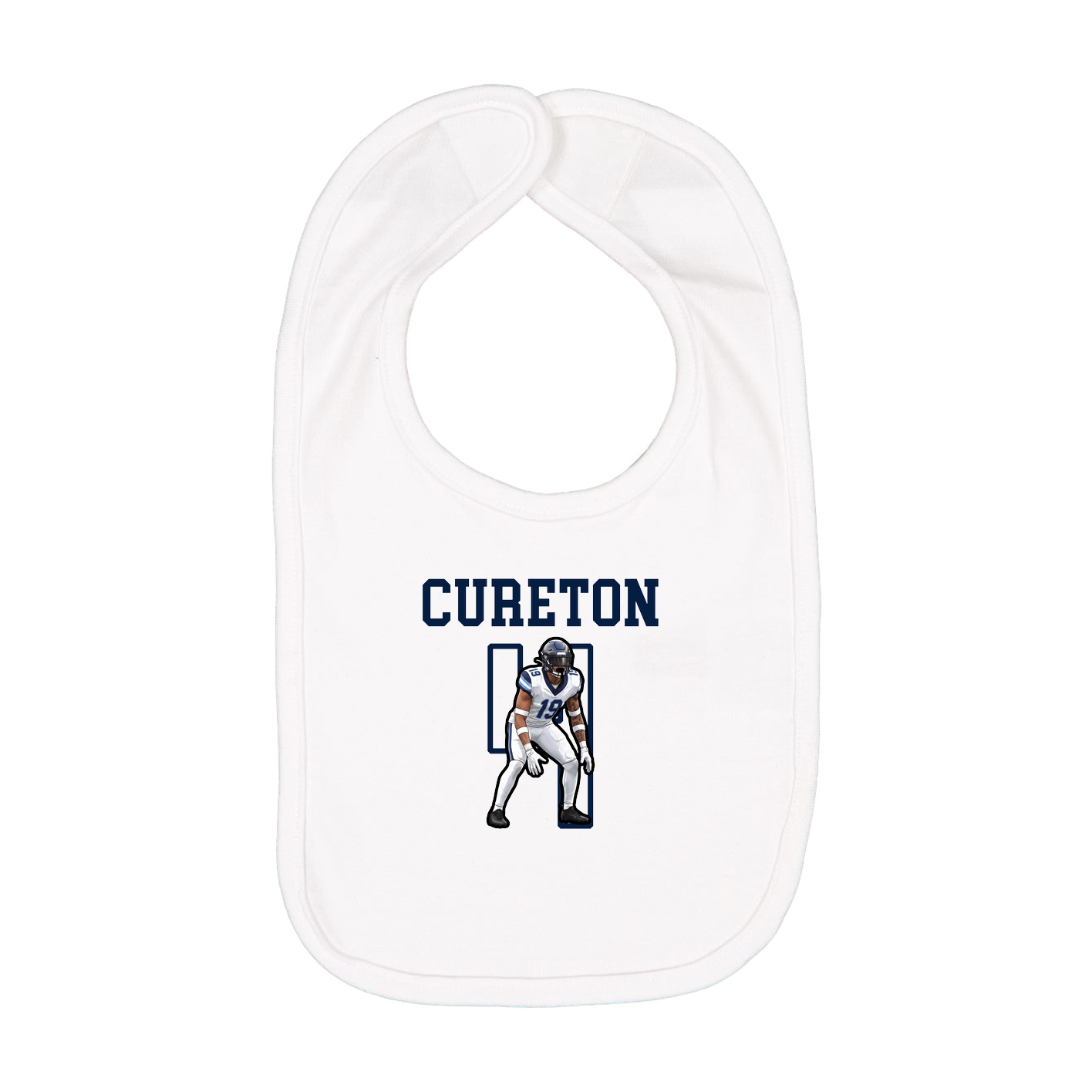 Infant Bib — Shirsey in White
