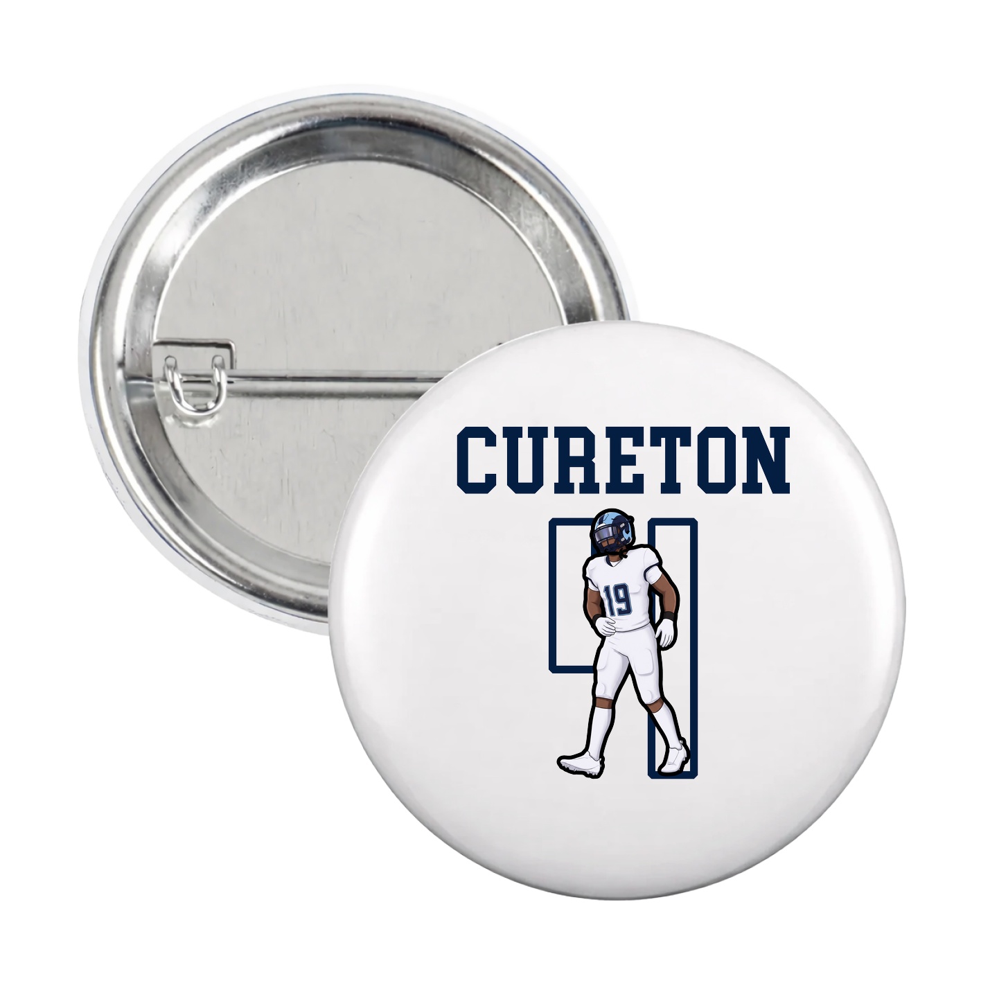 Game Day Button — Shirsey in White