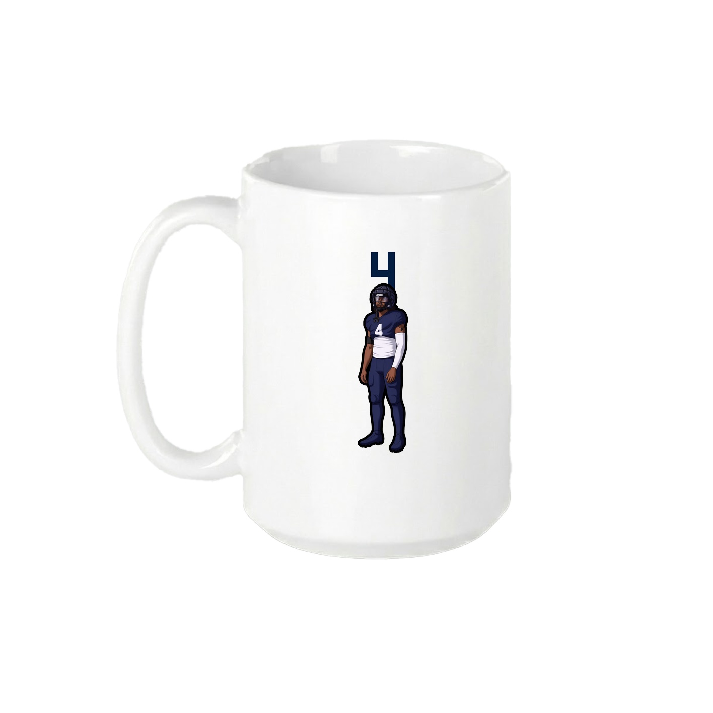 15oz Coffee Mug — Number Top in White