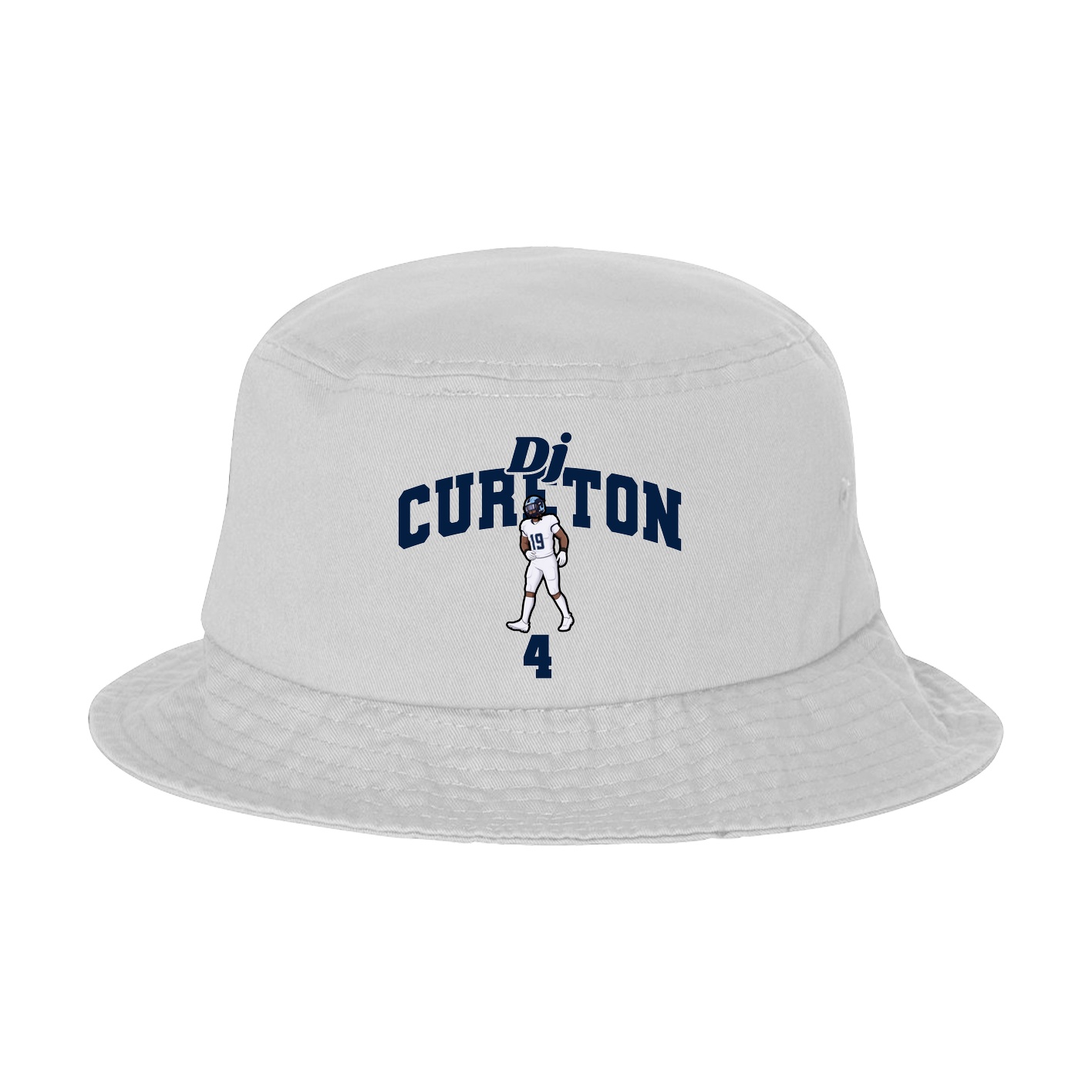 Bucket Cap — Signature Arch in White