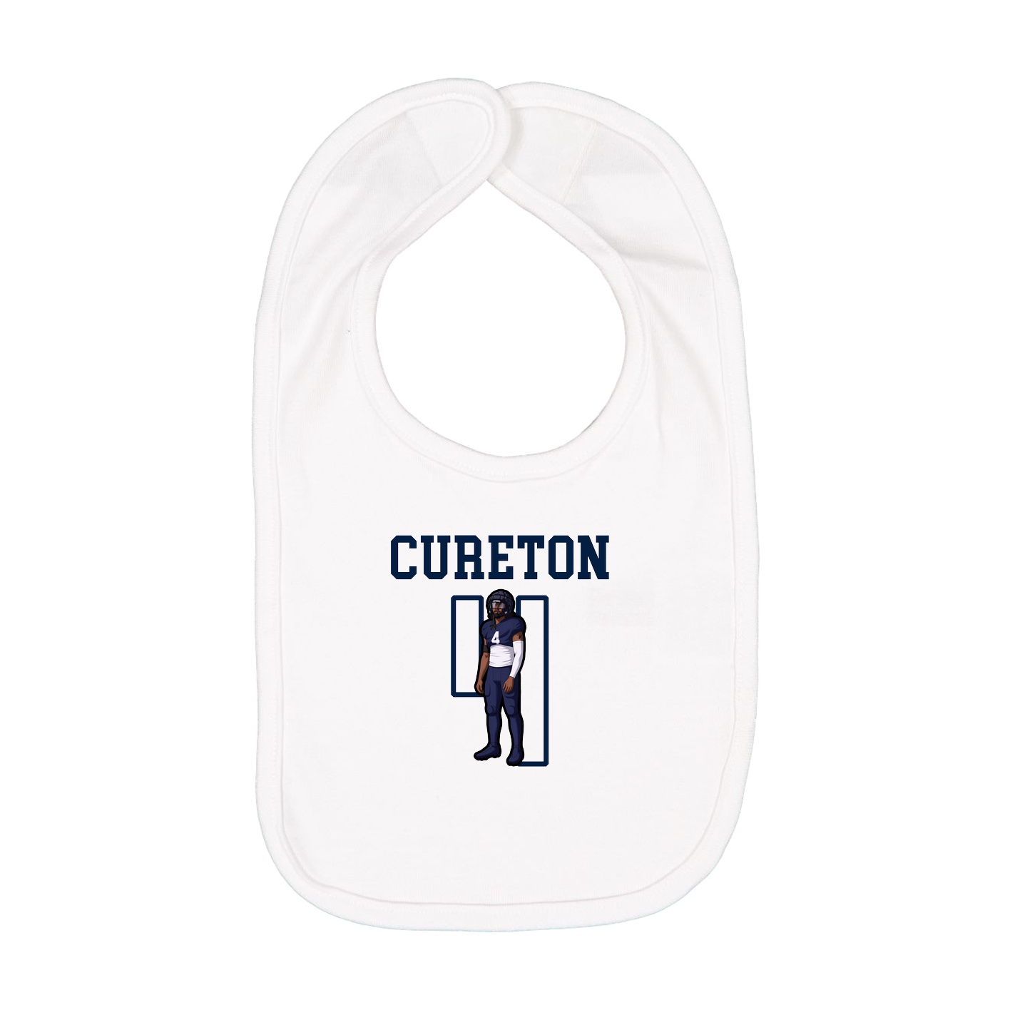 Infant Bib — Shirsey in White