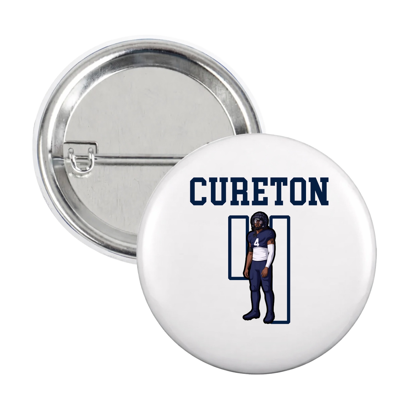 Game Day Button — Shirsey in White