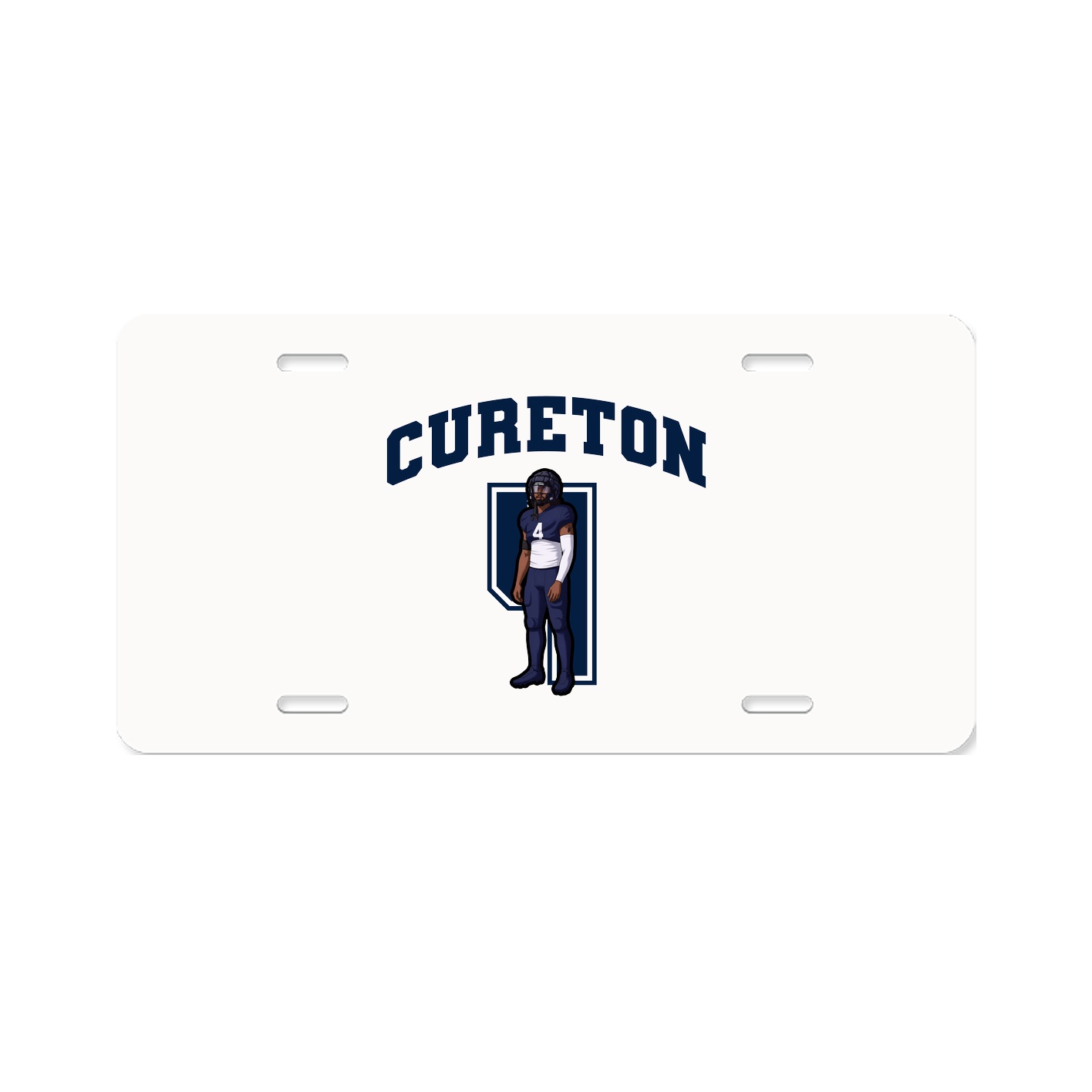 License Plate — Number in Classic