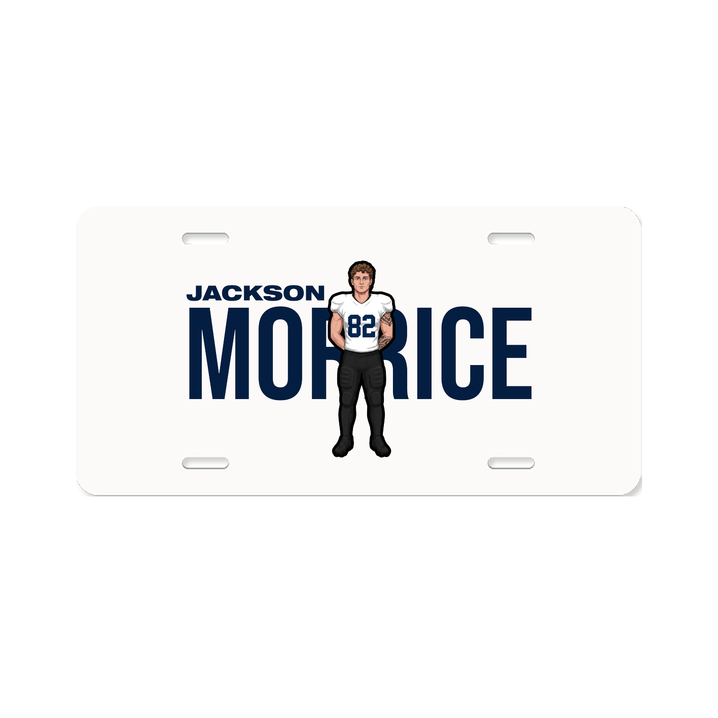 License Plate — Player Name in Classic