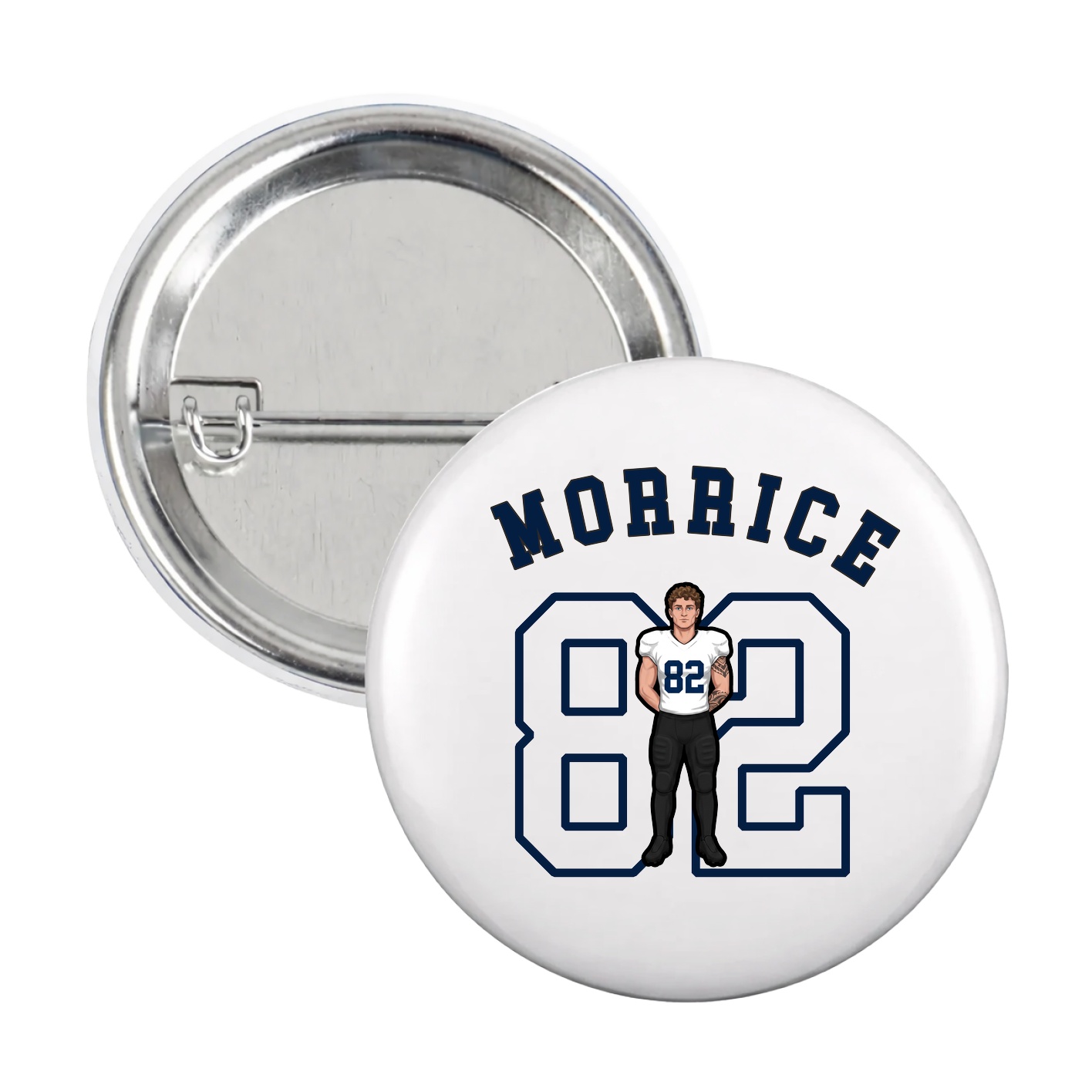 Game Day Button — Shirsey Arch in White