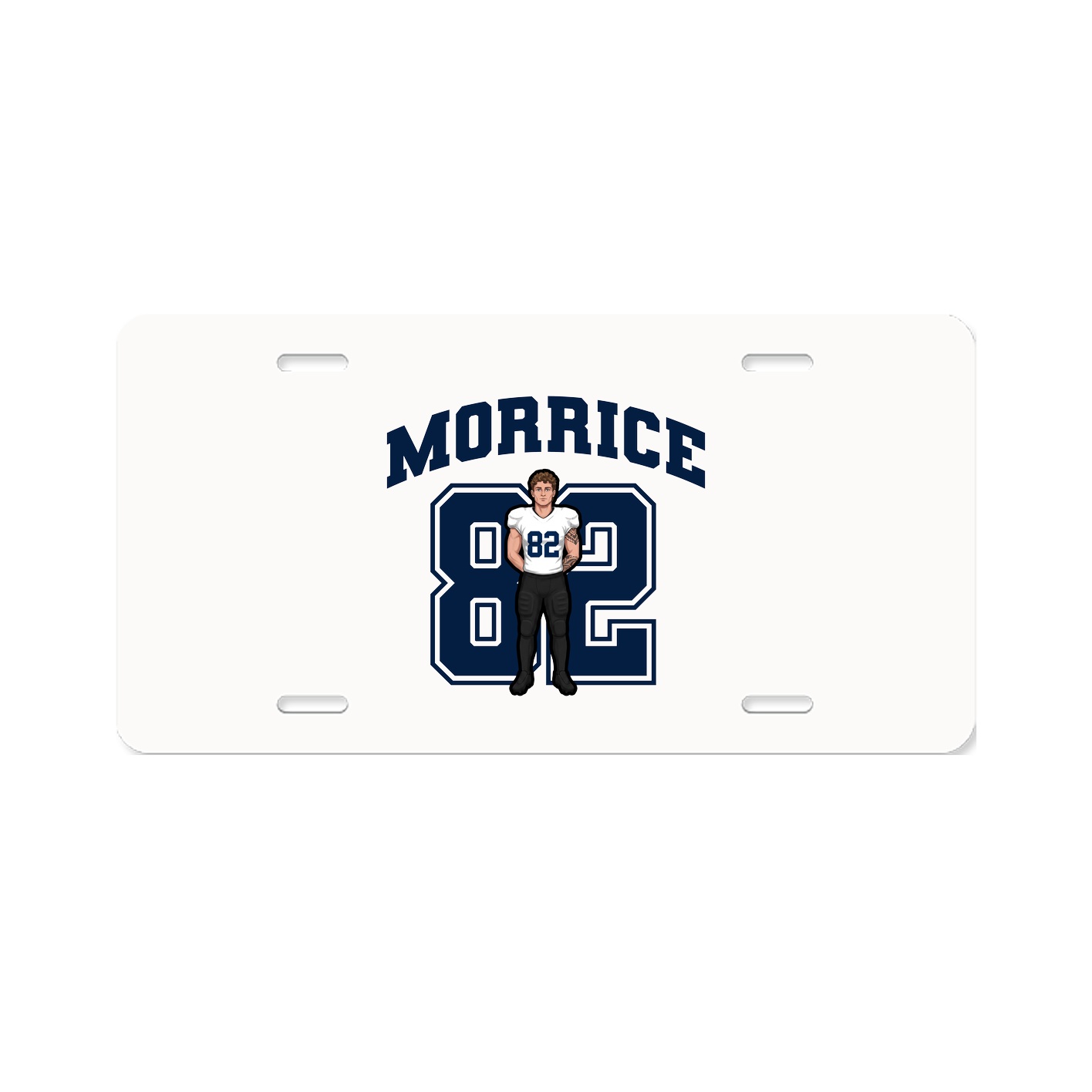 License Plate — Number in Classic