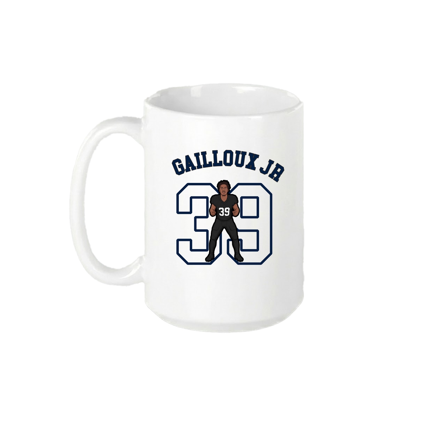 15oz Coffee Mug — Shirsey Arch in White
