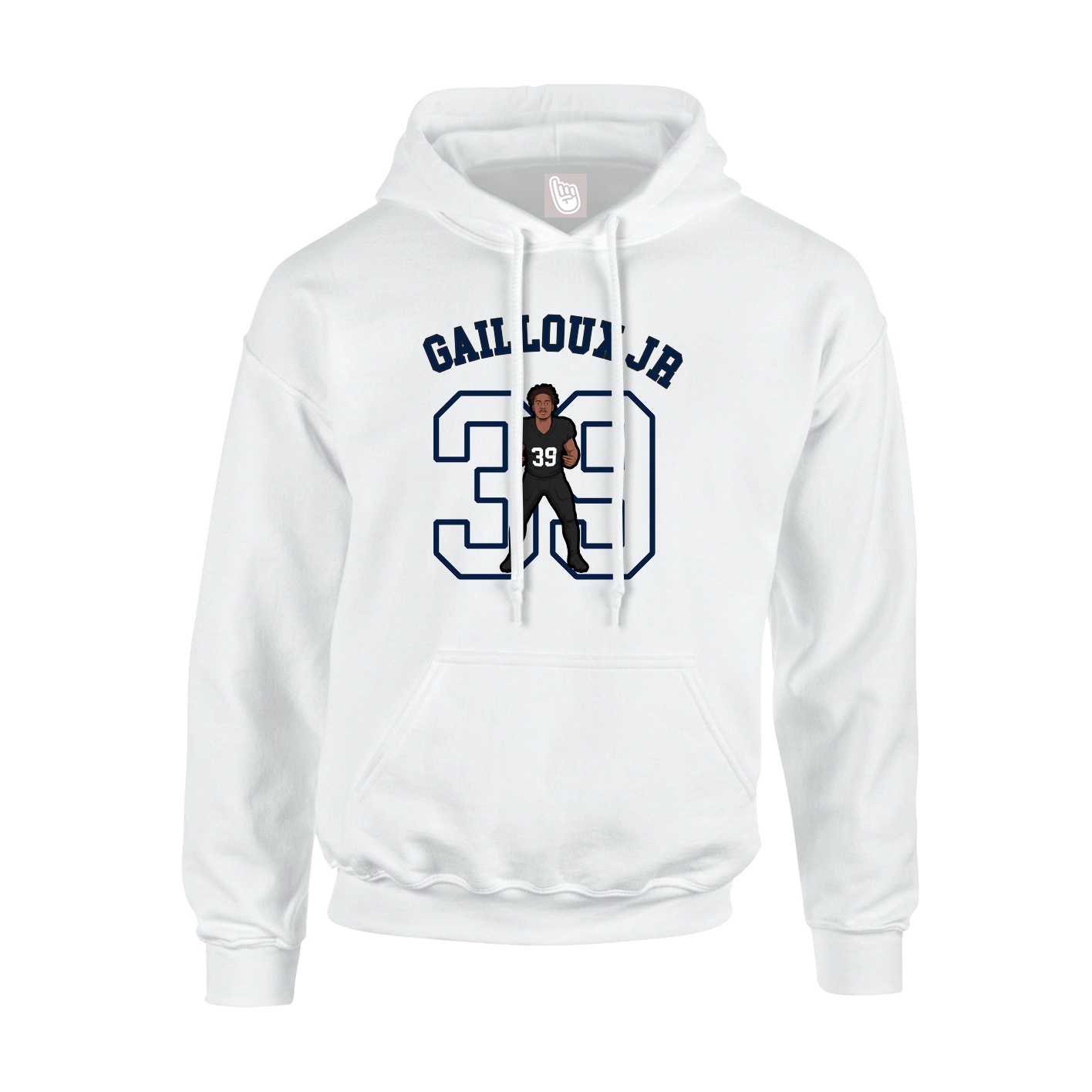 Youth Hoodie — Shirsey Arch in White