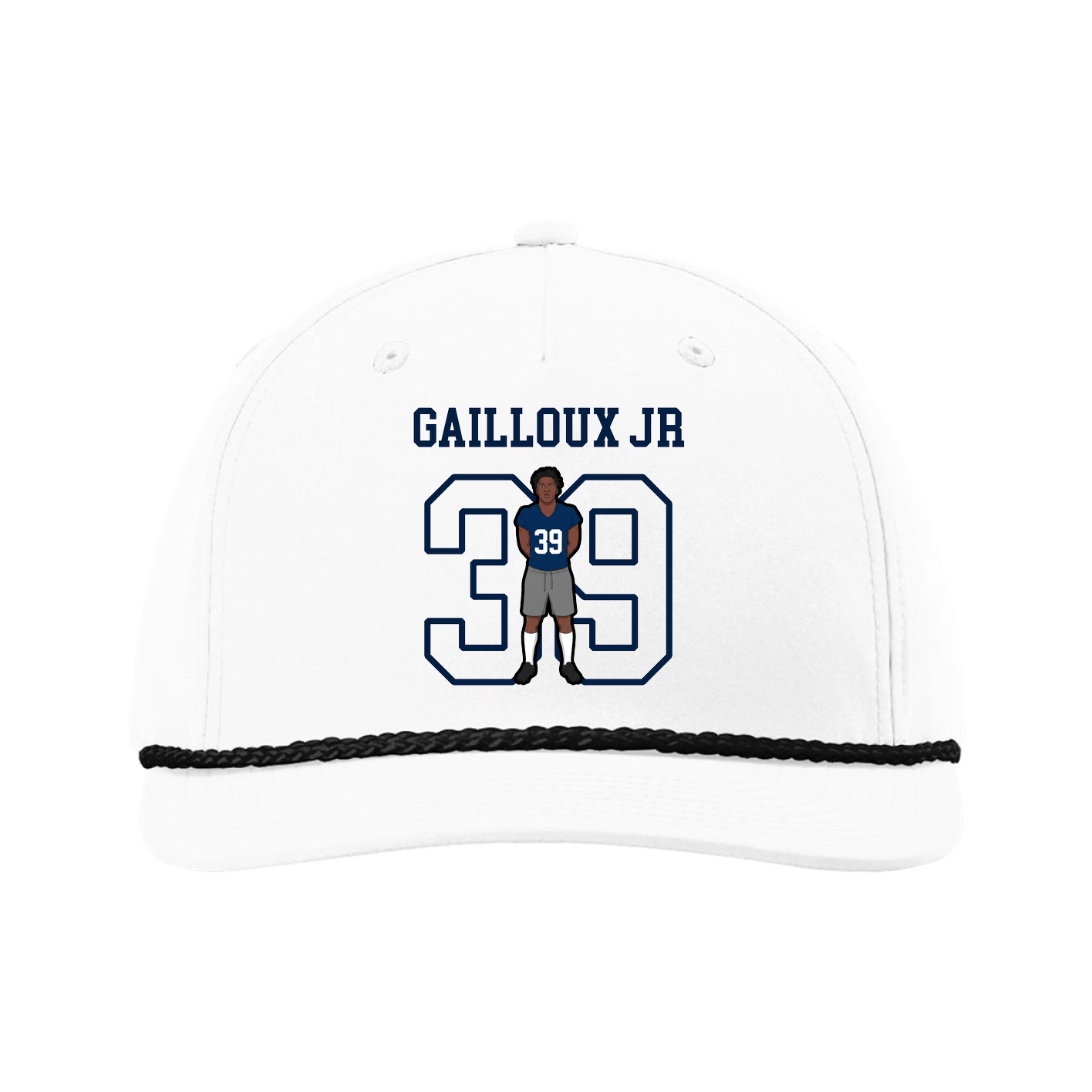 Five-Panel Classic Rope Cap — Shirsey in White