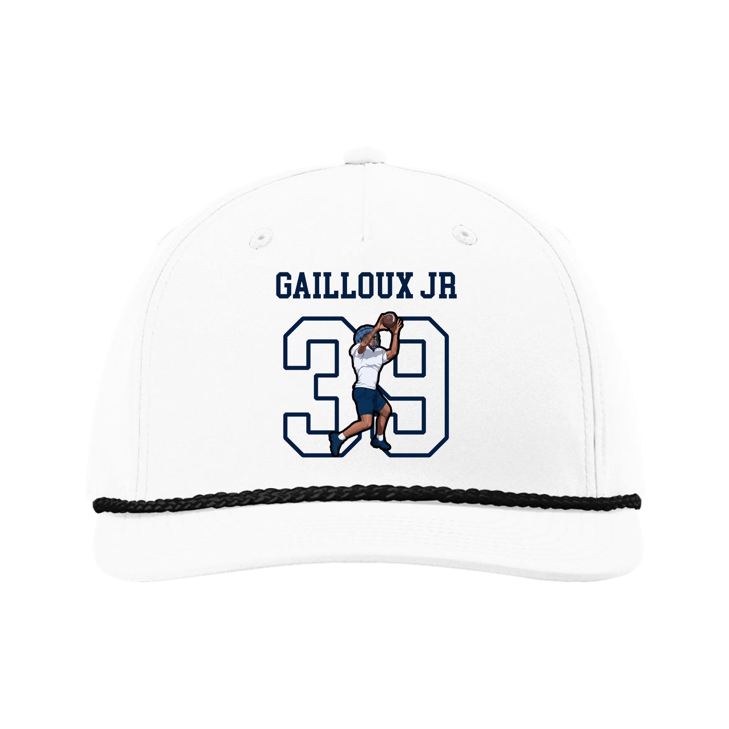 Five-Panel Classic Rope Cap — Shirsey in White