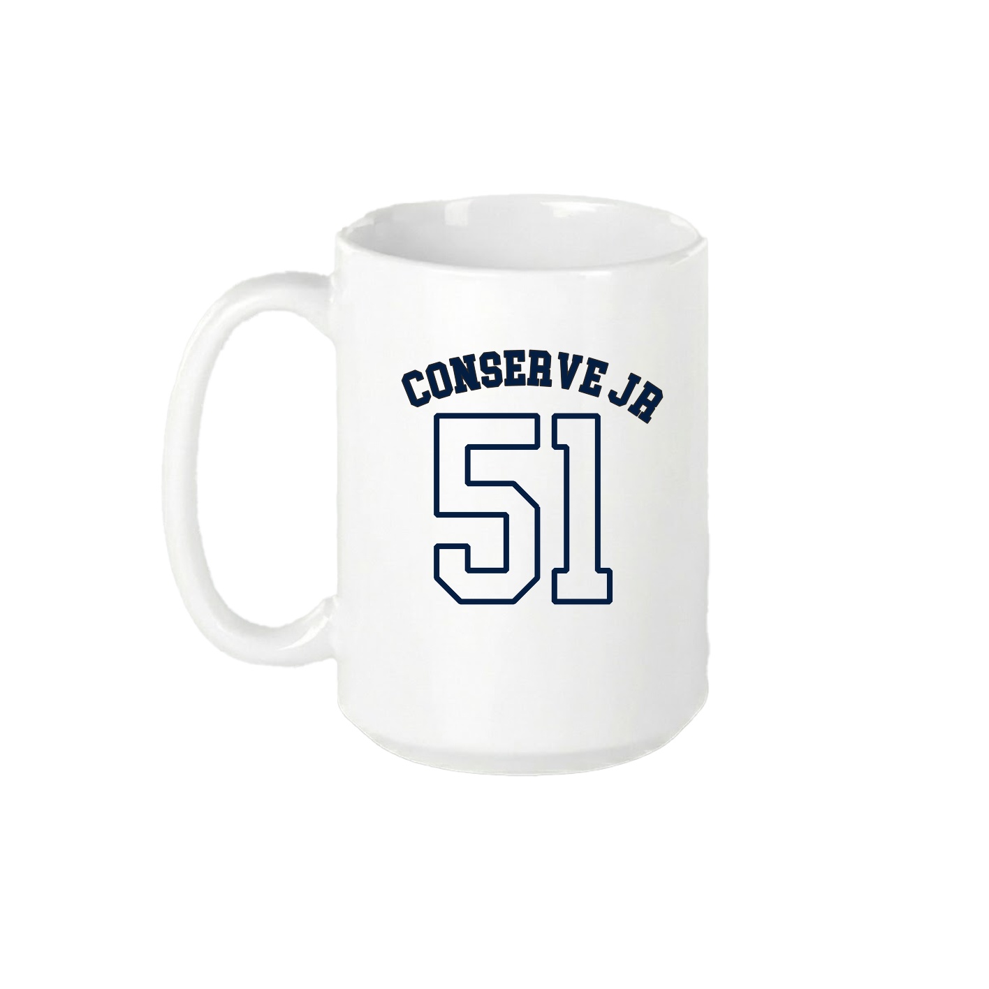 15oz Coffee Mug — Shirsey Arch in White