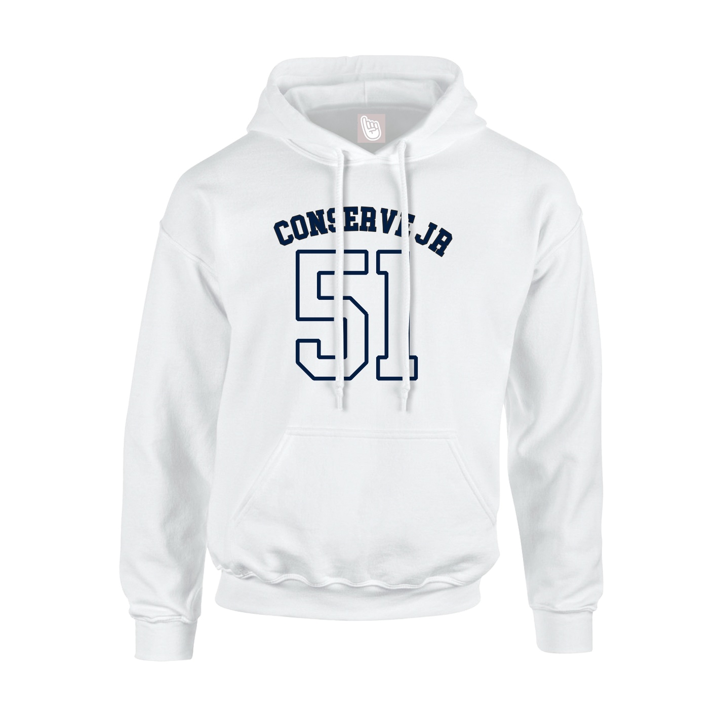 Hoodie — Shirsey Arch in White