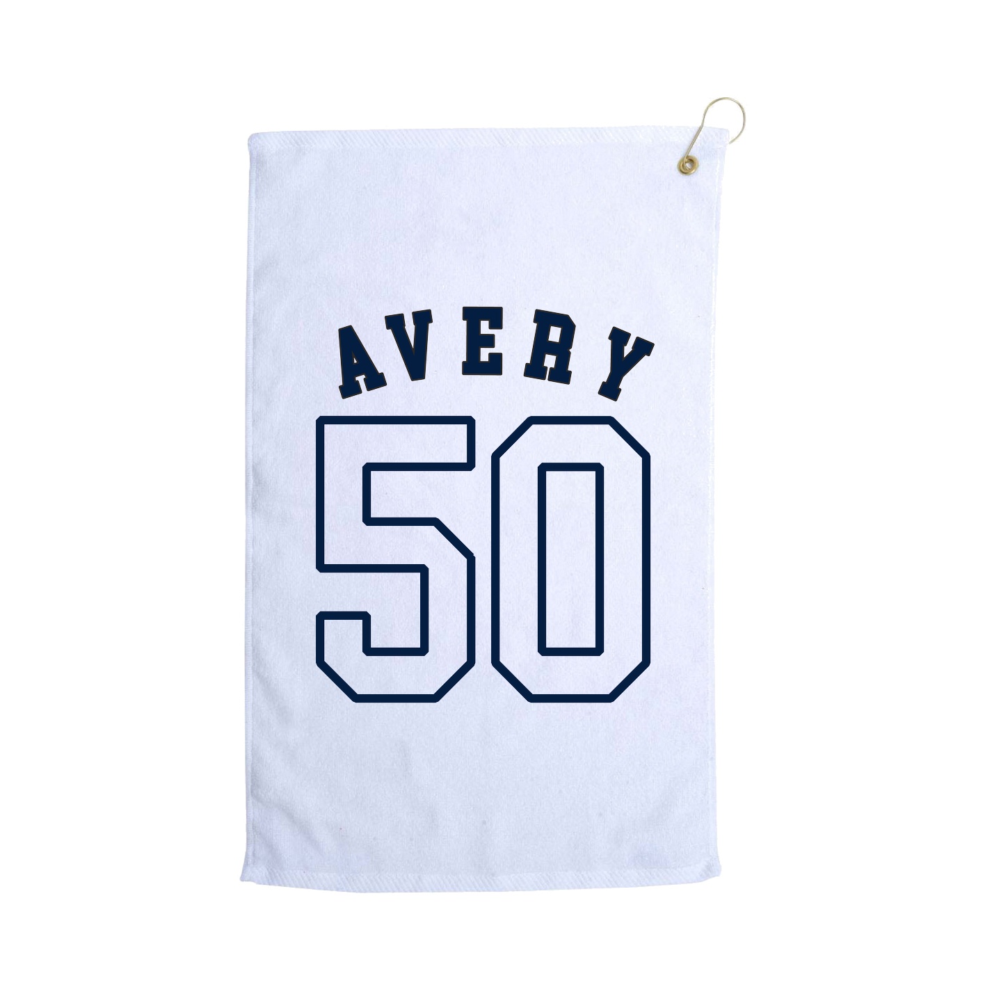 Golf Towel — Shirsey Arch in White