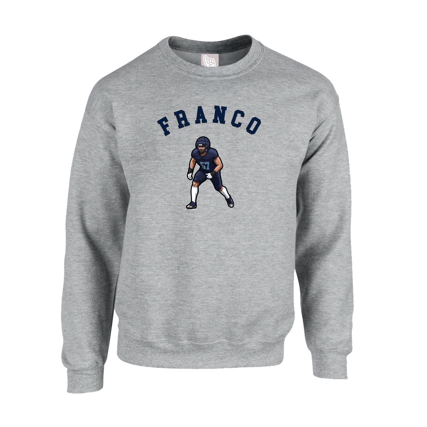Fleece Crew — Shirsey Arch in Grey