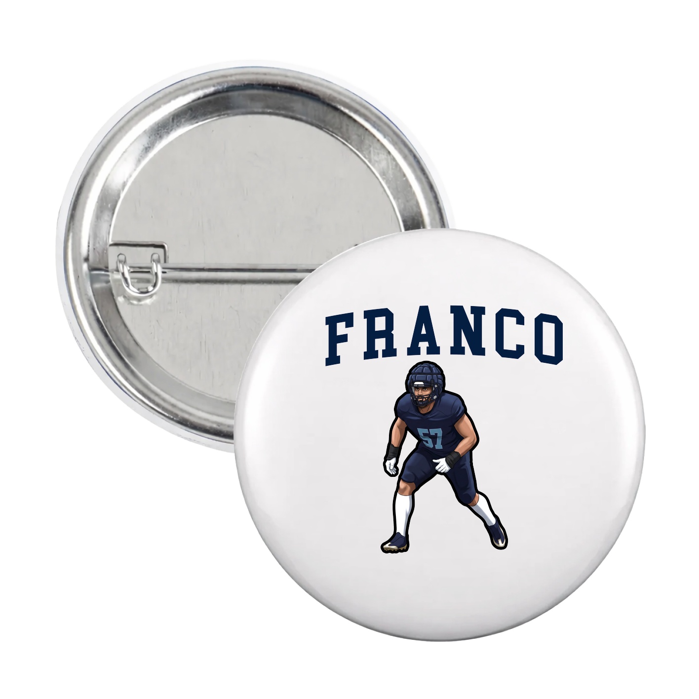 Game Day Button — Shirsey in White