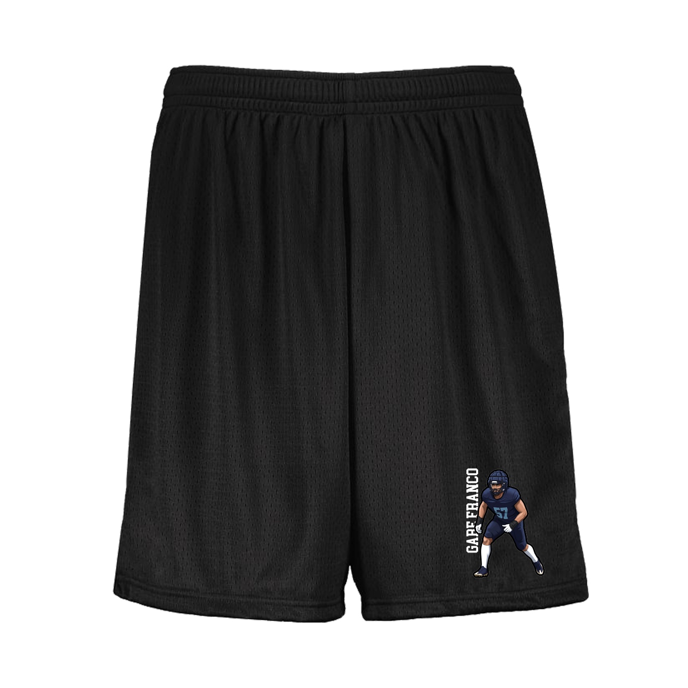 Shorts — Name Vertical in Black