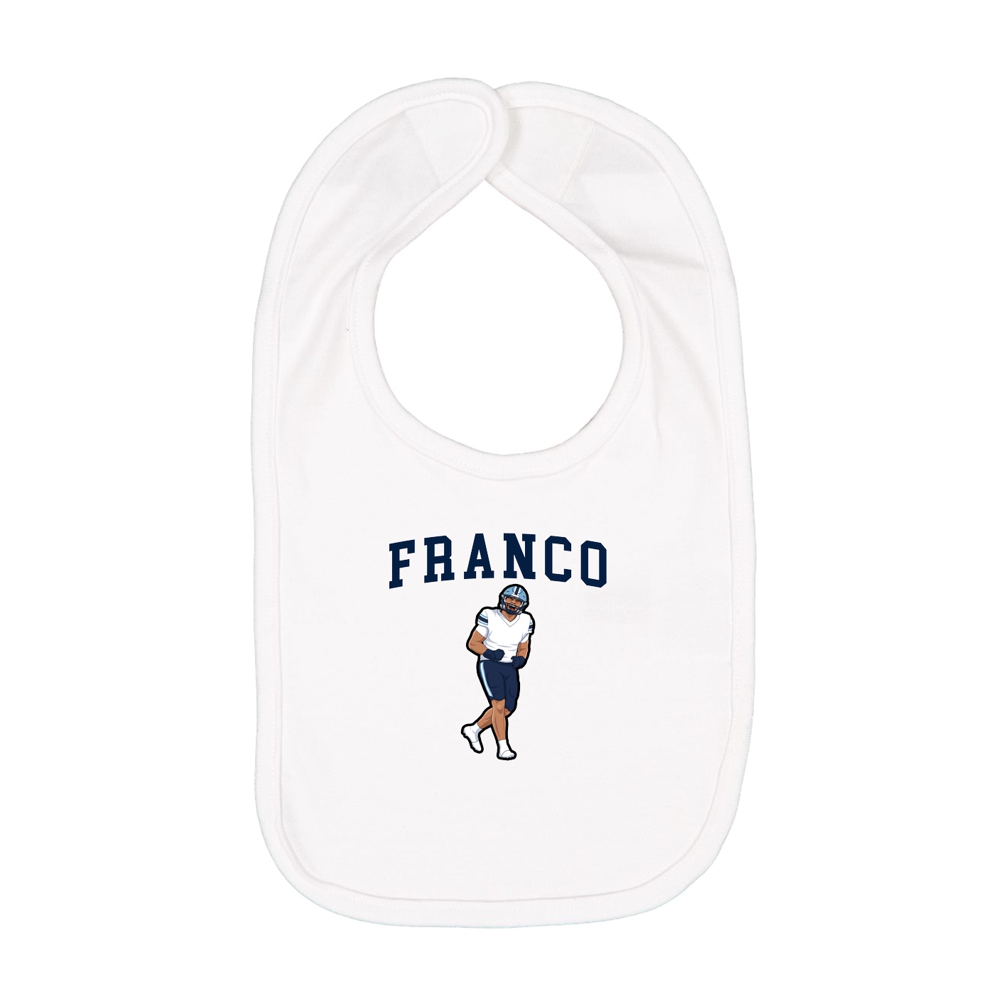 Infant Bib — Shirsey in White