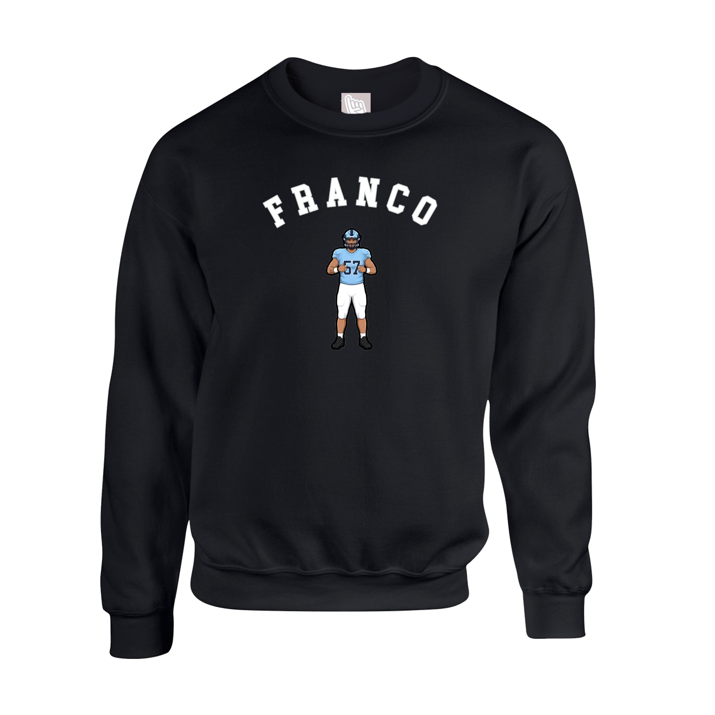 Fleece Crew — Shirsey Arch in Black